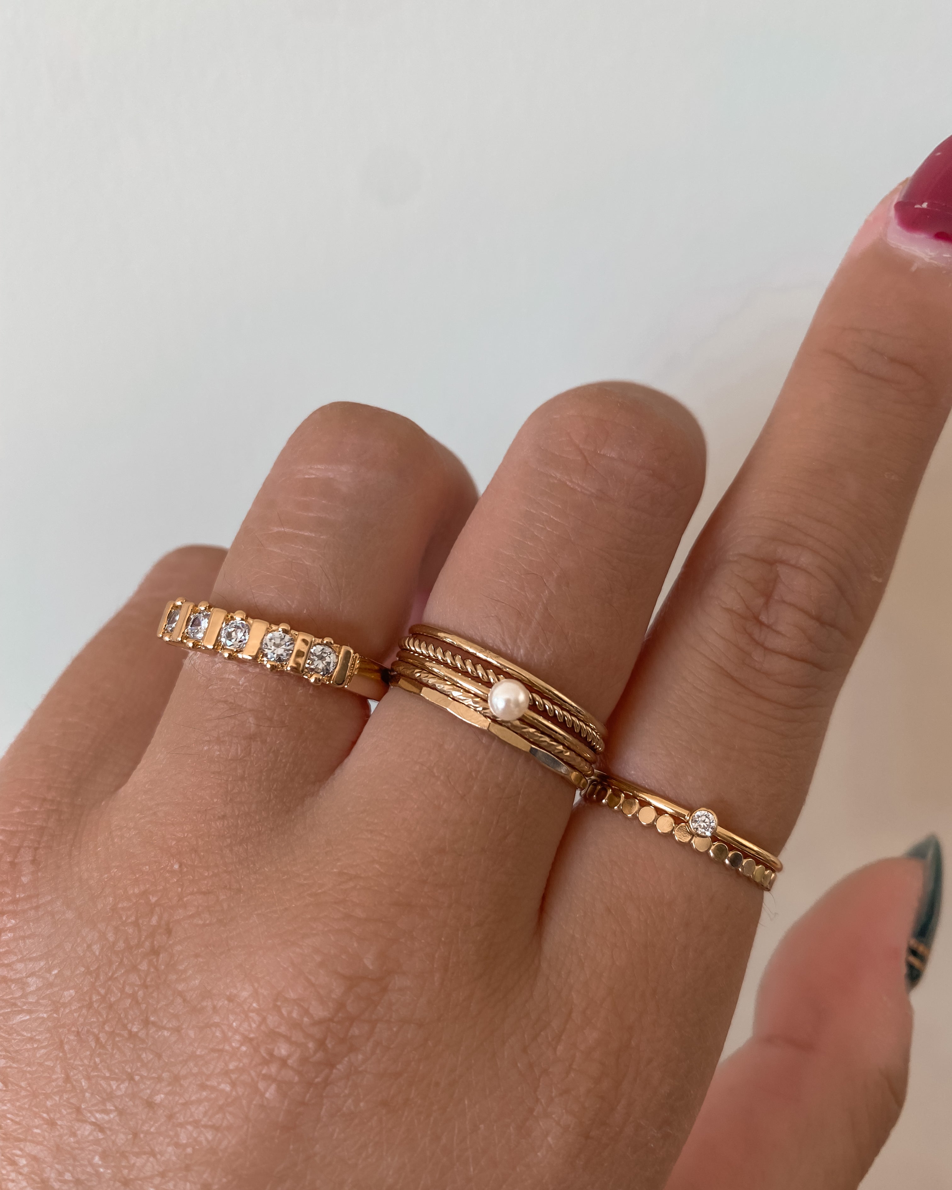 Stacking Rings Sparkle Stacker Ring / Gold-Filled Midori Jewelry Co.