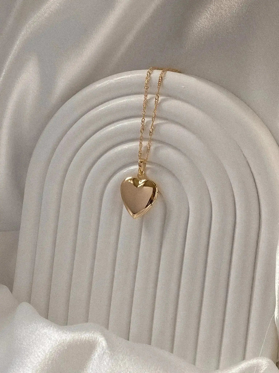 Heart Lock Necklace – Coco & Co Southport