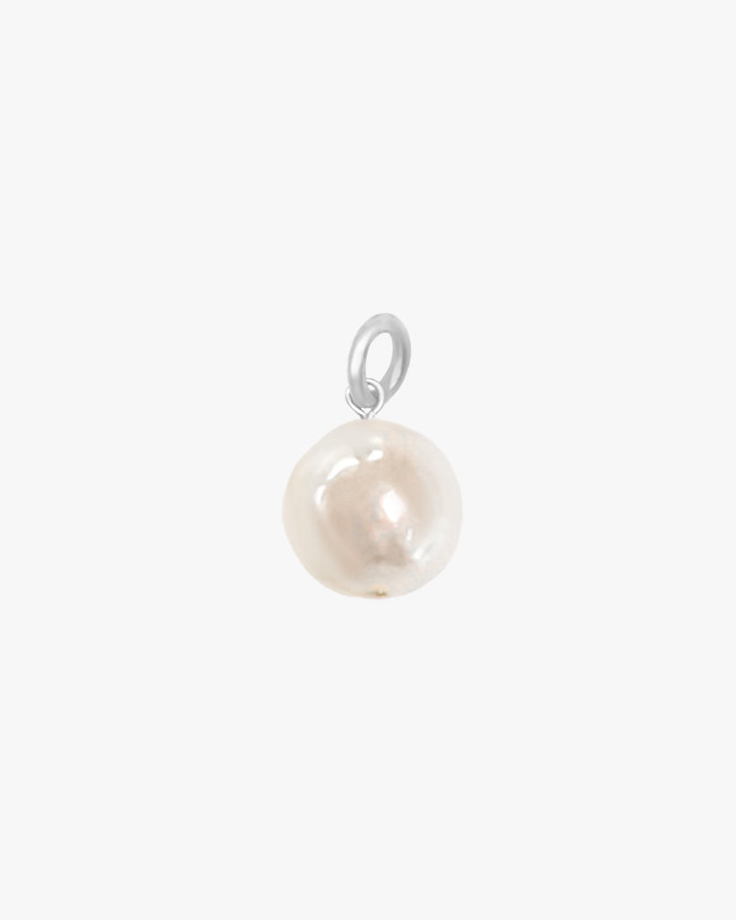 Akoya Saltwater Baroque Pearl Charm / Sterling Silver - Midori Jewelry Co.