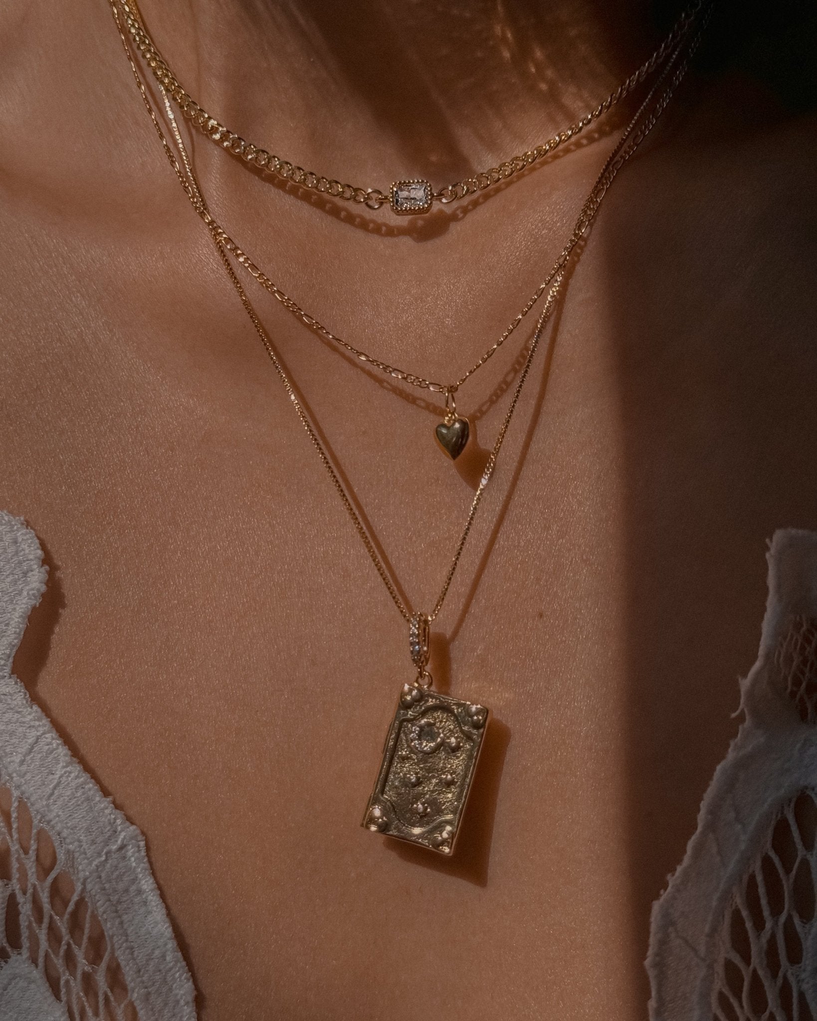 Amour Charm Necklace / Gold-Filled - Midori Jewelry Co.