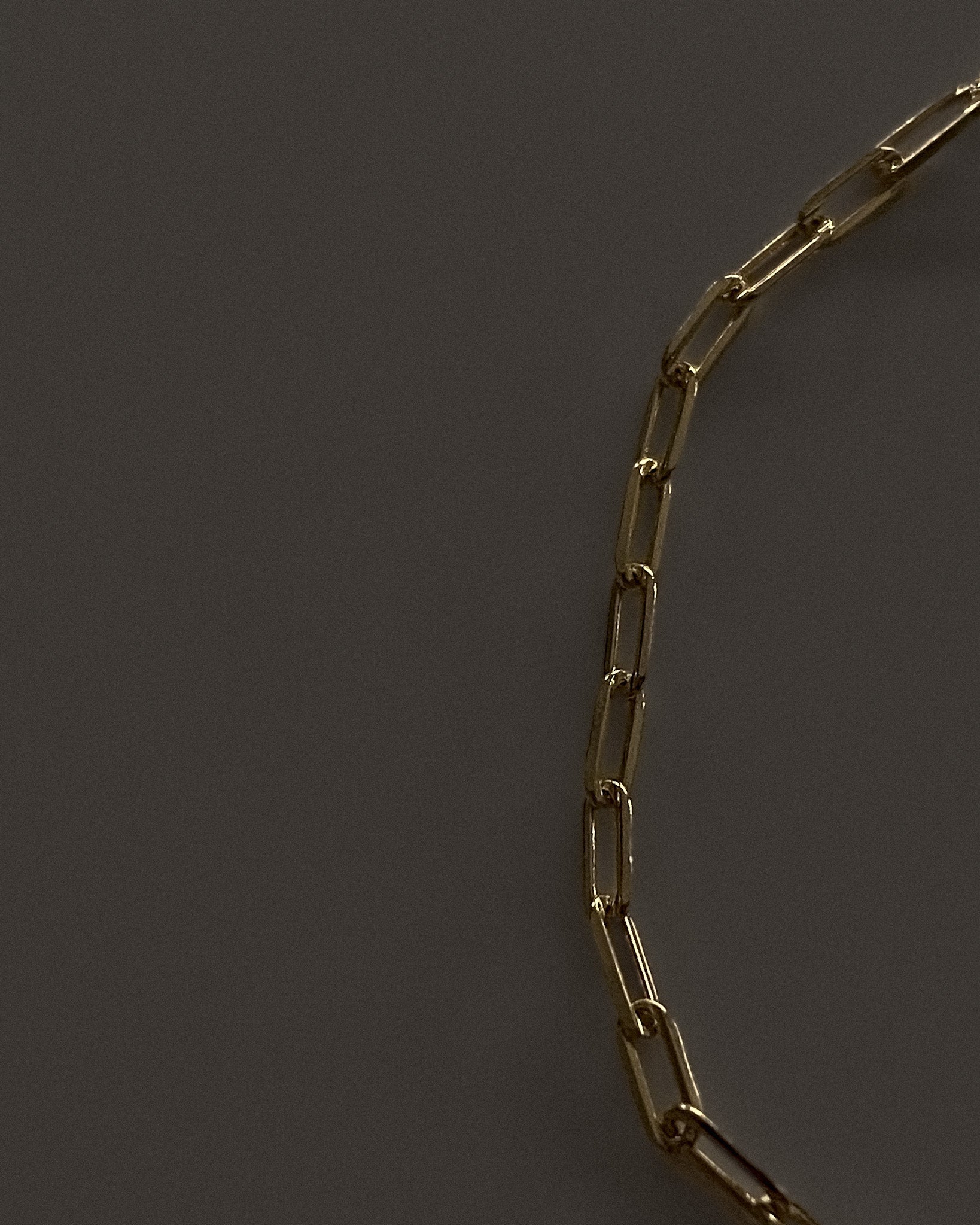 Aubrey Paperclip Chain Anklet / Gold-Filled - Midori Jewelry Co.