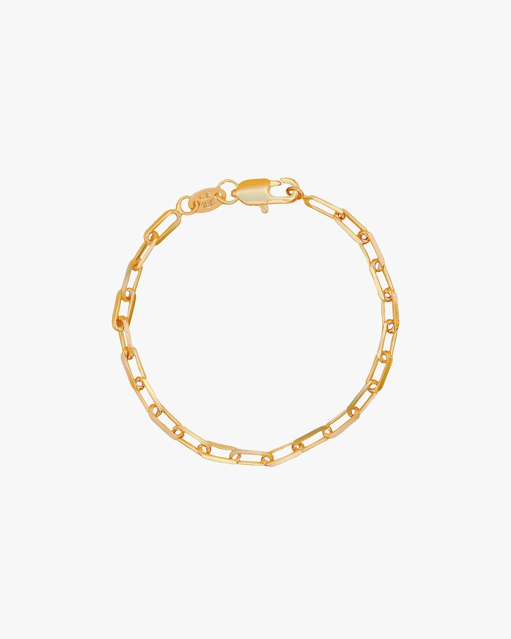 Aubrey Paperclip Chain Bracelet / Gold-Filled - Midori Jewelry Co.