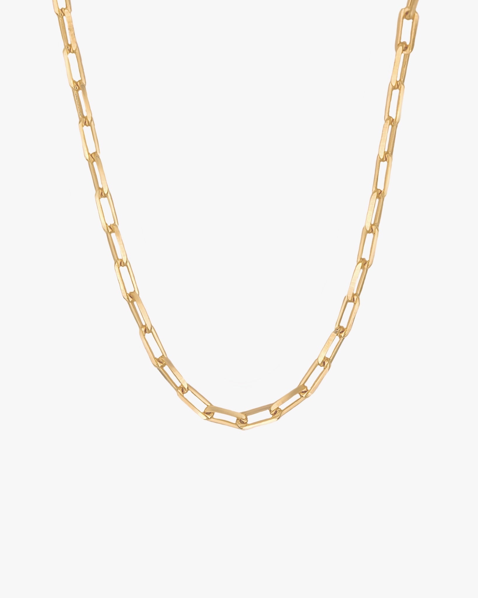 Aubrey Paperclip Chain Necklace / Gold-Filled - Midori Jewelry Co.