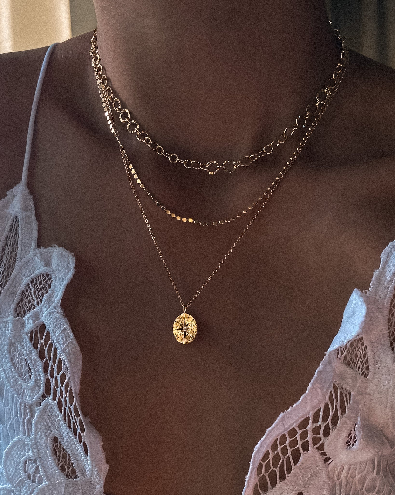 Bailey Faceted Chain Necklace / Gold-Filled - Midori Jewelry Co.