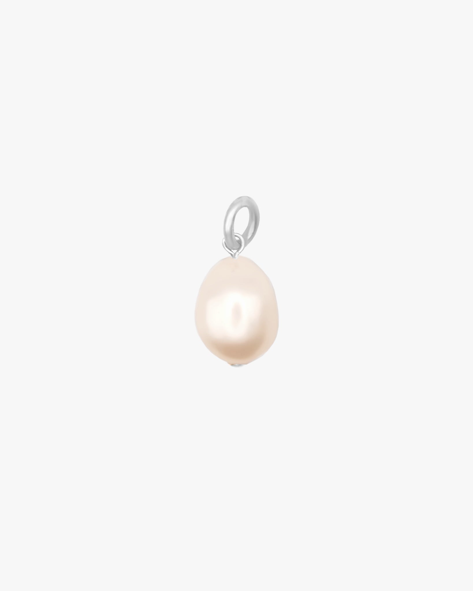 Baroque Pearl Charm / Sterling Silver - Midori Jewelry Co.