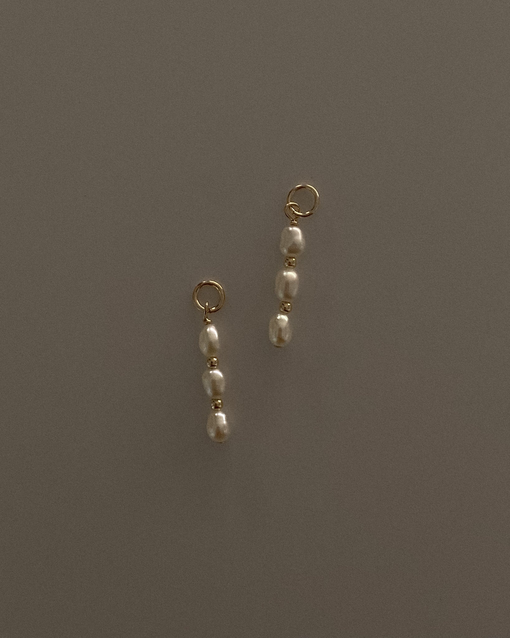 Bella Pearl Drop Charm / Gold-Filled - Midori Jewelry Co.