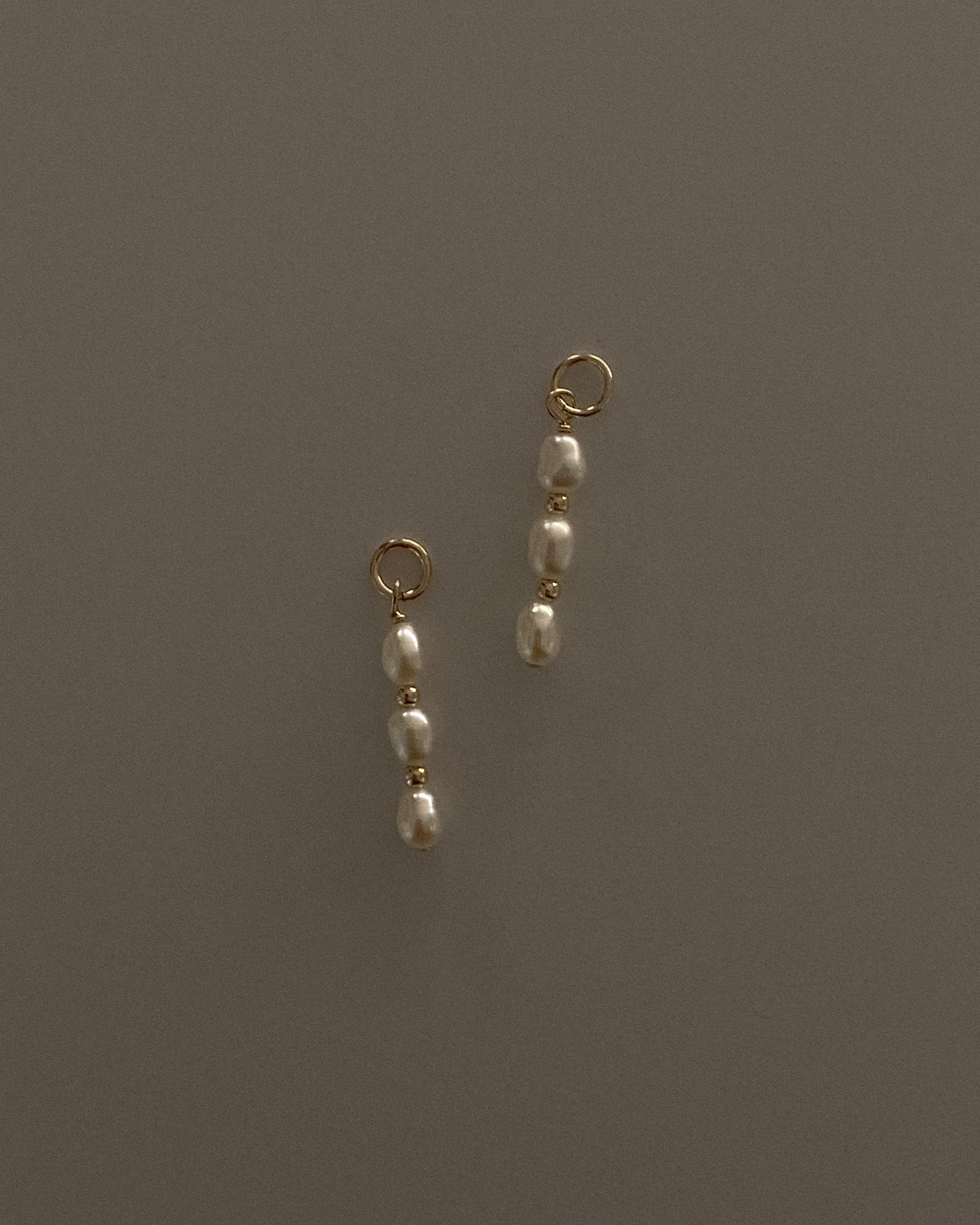 Bella Pearl Drop Charm / Gold-Filled - Midori Jewelry Co.