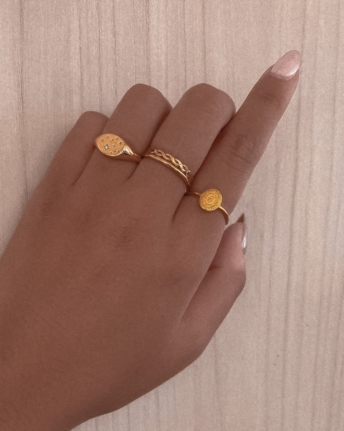 Stacking Rings Braided Rope Ring / Gold-Filled Midori Jewelry Co.