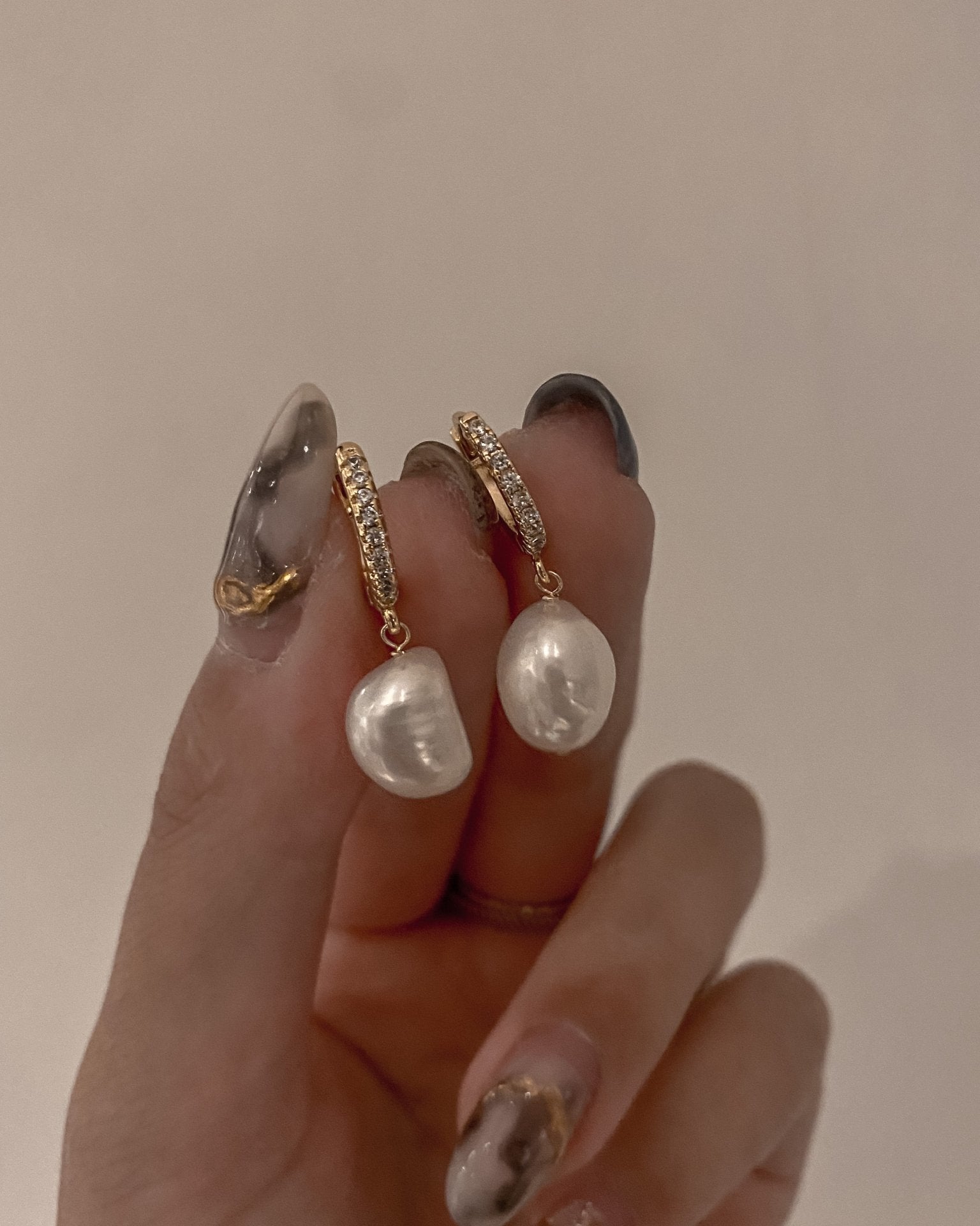 Pearl Earrings Charlotte Pearl Hoops / Gold-Filled Midori Jewelry Co.