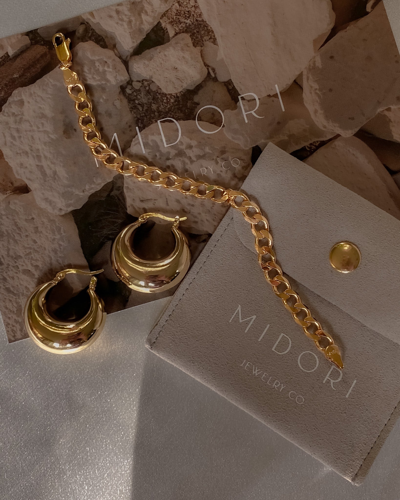 Chunky Athena Bracelet / Gold-Filled - Midori Jewelry Co.