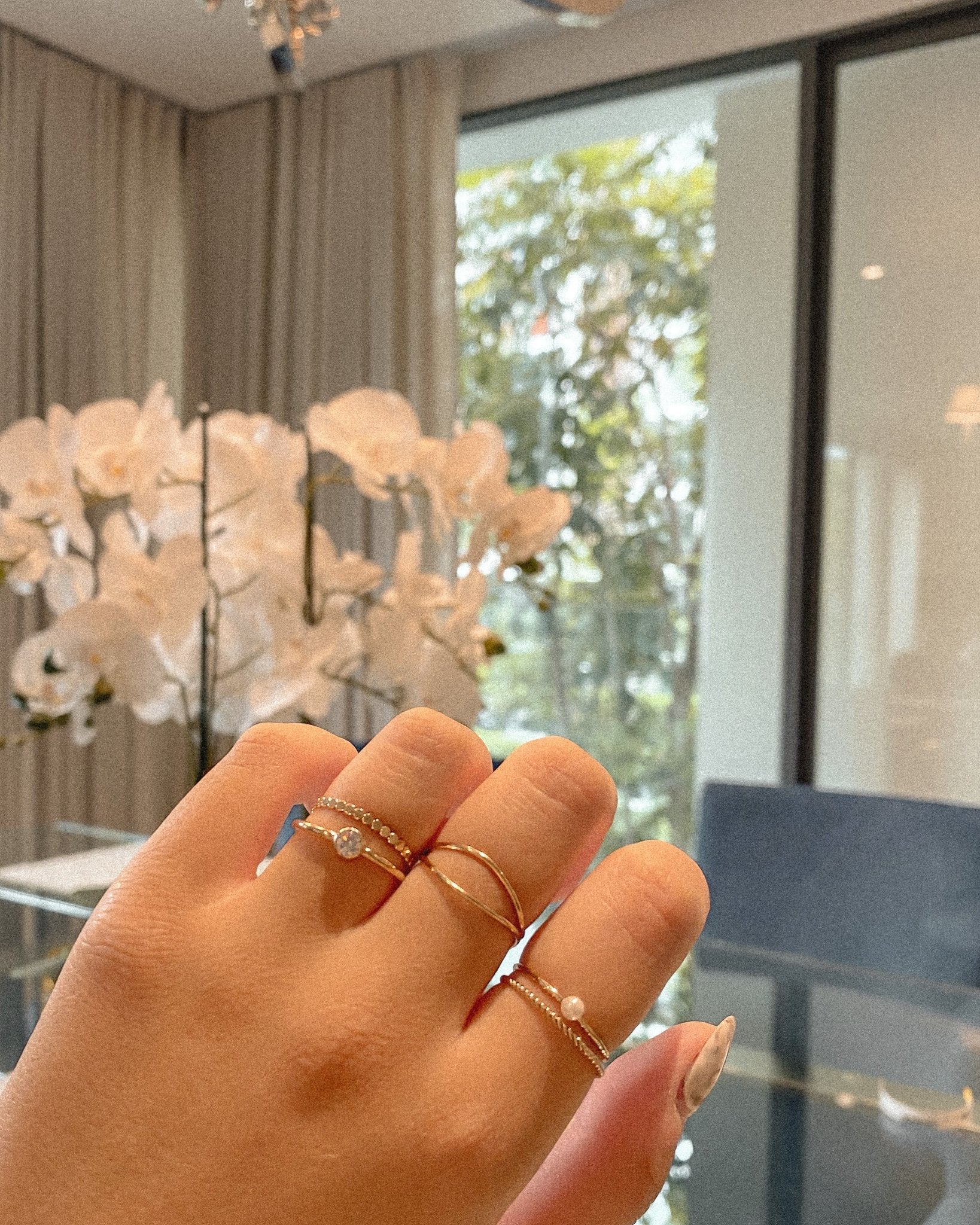 Stacking Rings Double Wave Stacking Ring / Gold-Filled Midori Jewelry Co.