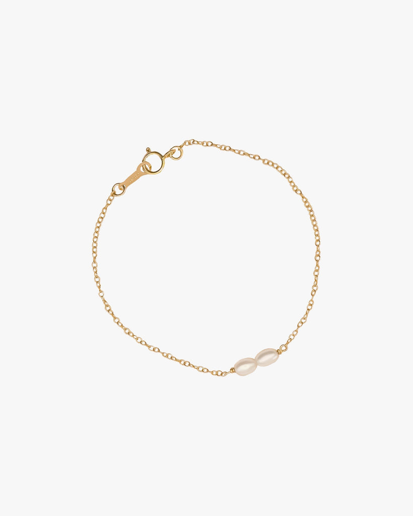 Elia Pearl Bracelet / Gold-Filled - Midori Jewelry Co.