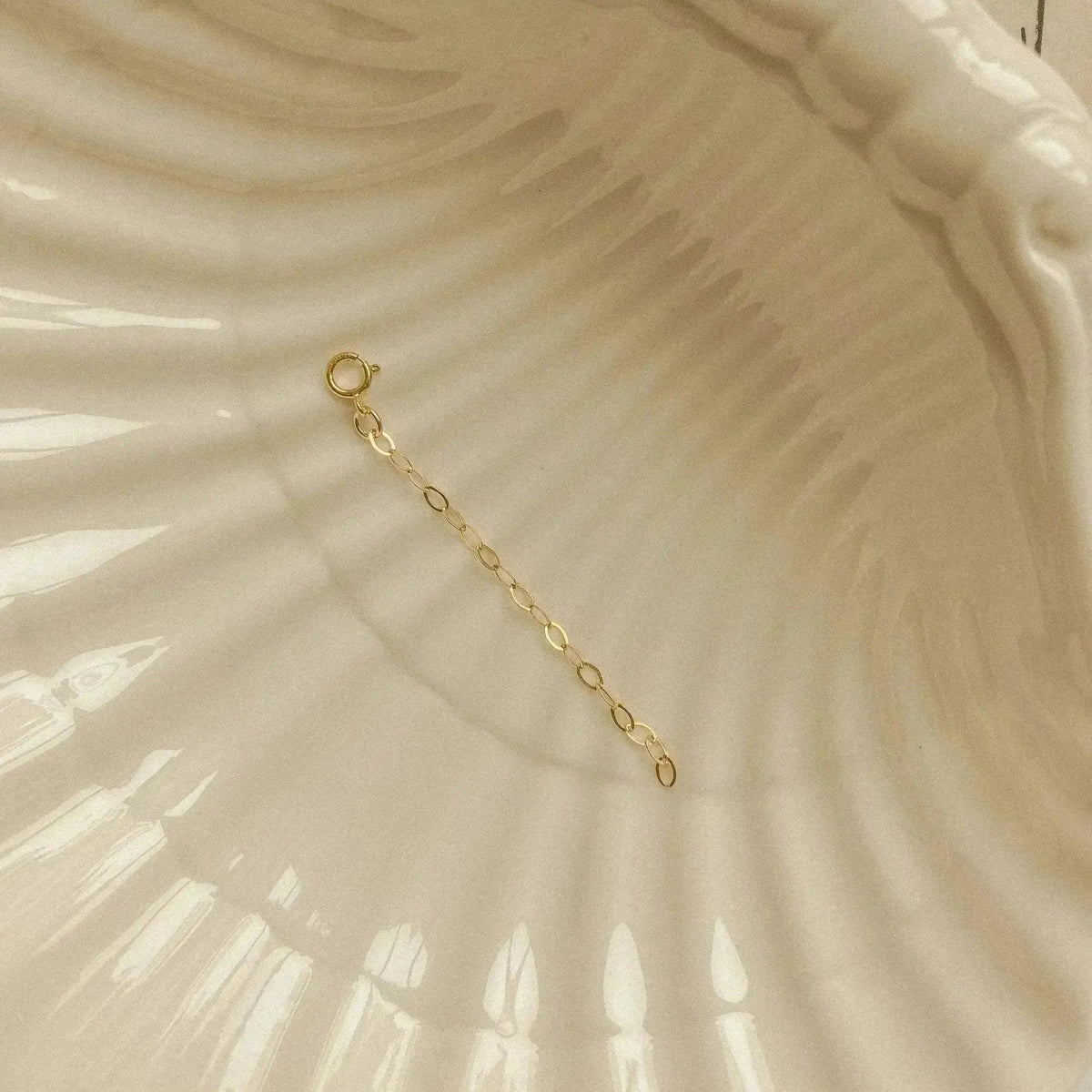  Necklace Extenders 14K Gold Plated Solid Brass Chain