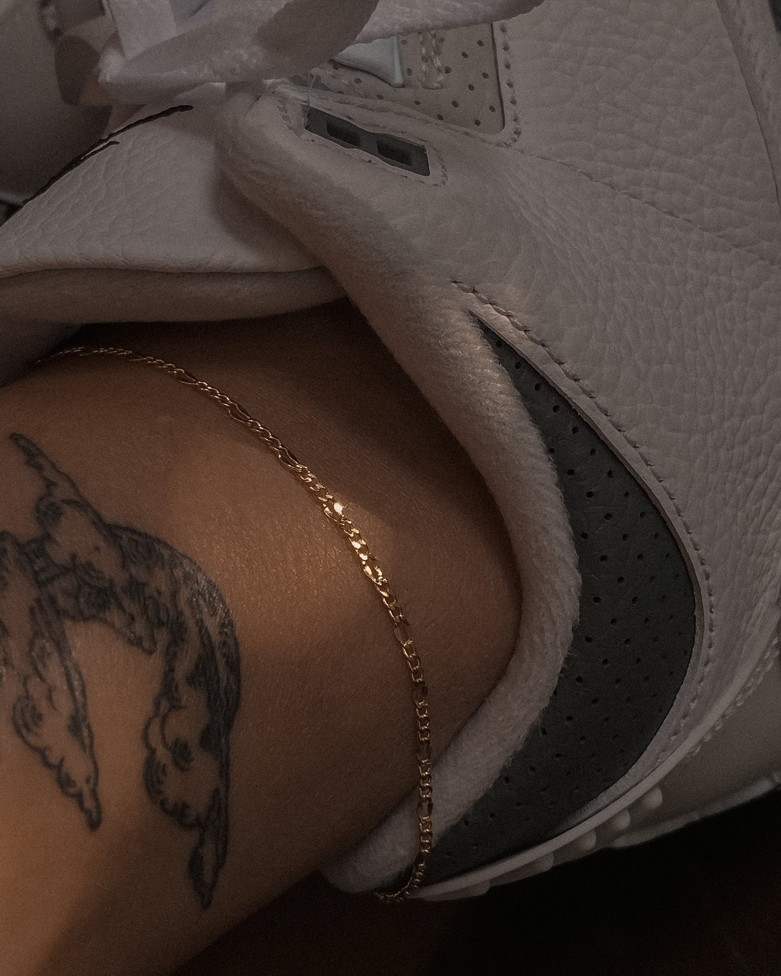 Figaro Chain Anklet / Gold-Filled - Midori Jewelry Co.