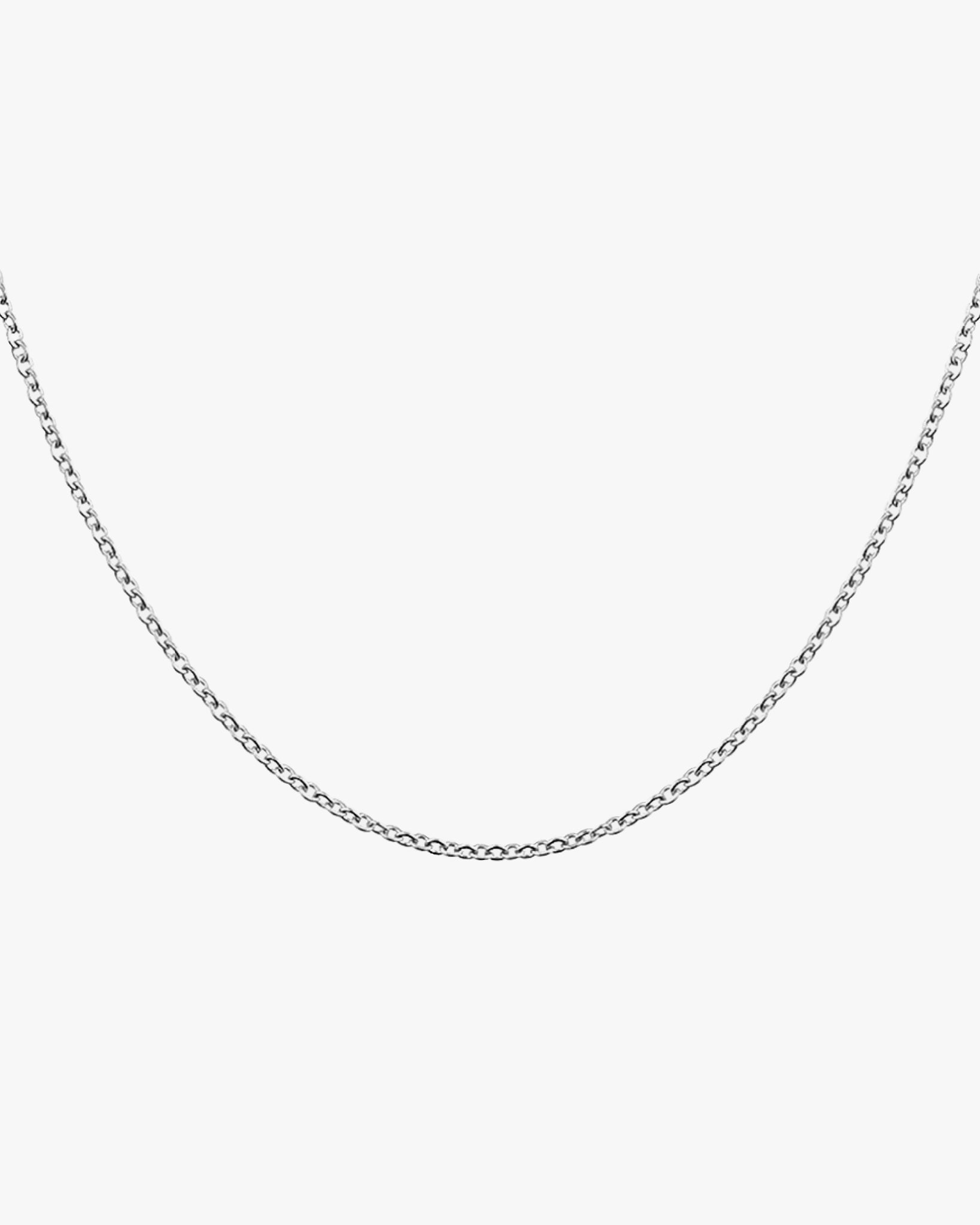 Flat Cable Chain Necklace / Sterling Silver - Midori Jewelry Co.