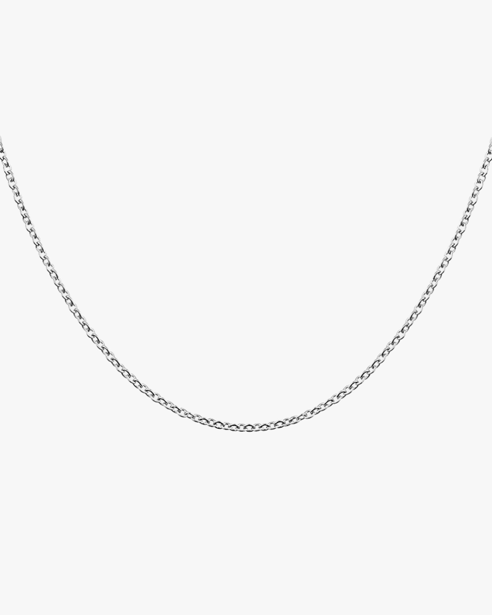 Flat Cable Chain Necklace / Sterling Silver - Midori Jewelry Co.