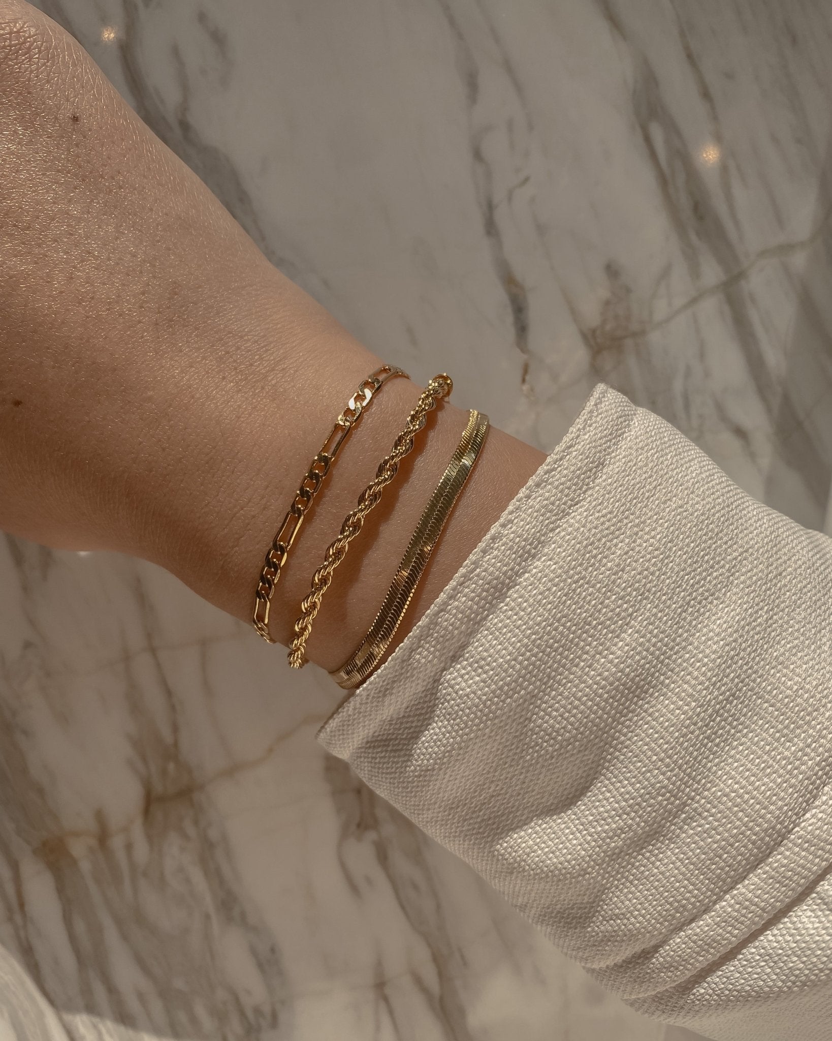 Chain Bracelets Gianna Figaro Chain Bracelet / Gold-Filled Midori Jewelry Co.