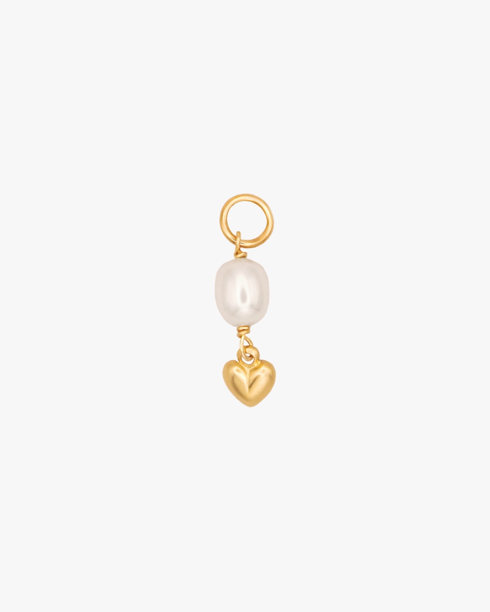 Heart Pearl Charm / Gold-Filled - Midori Jewelry Co.