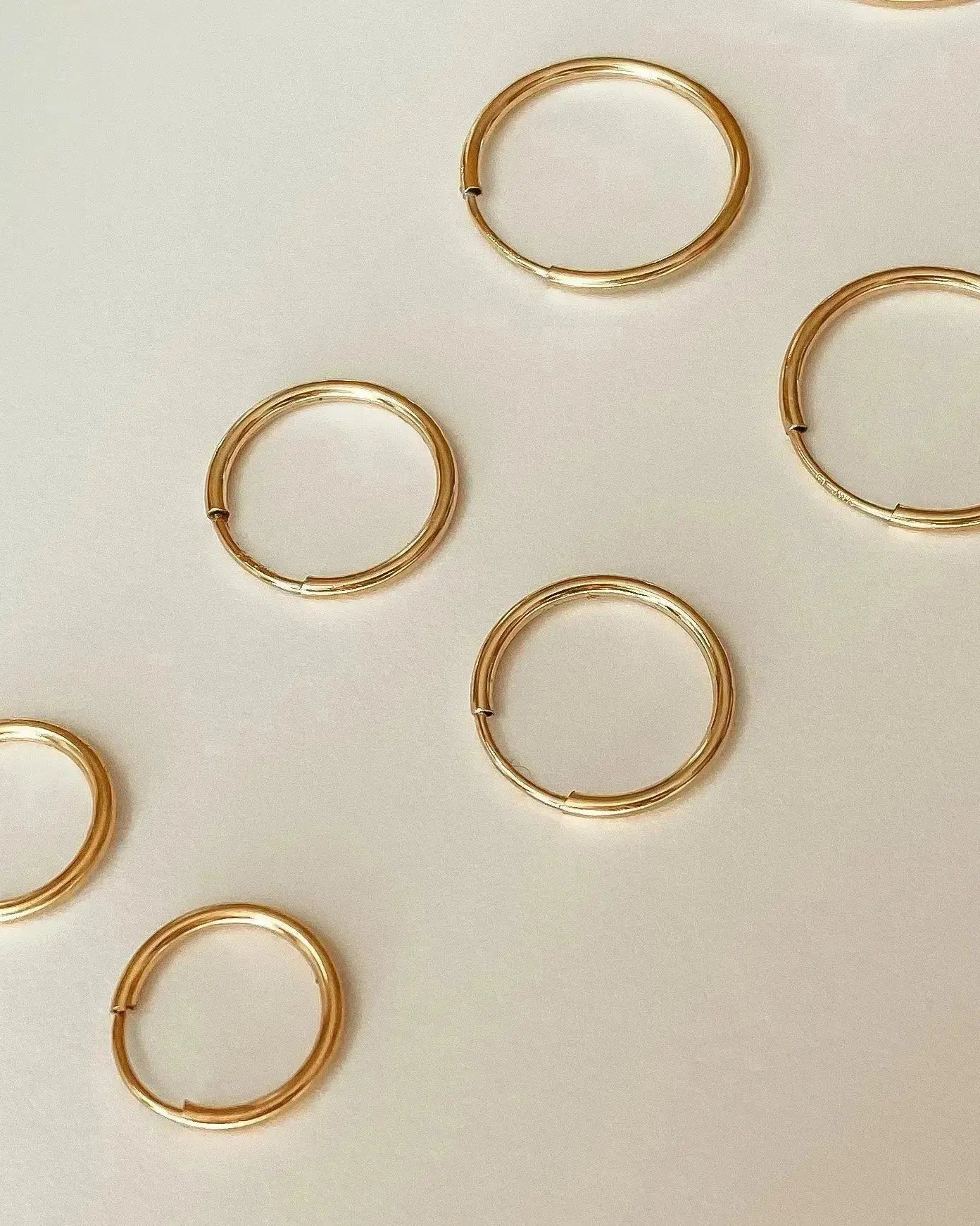 Large Infinite Hoops (16mm, Gold Filled) - Midori Jewelry Co.