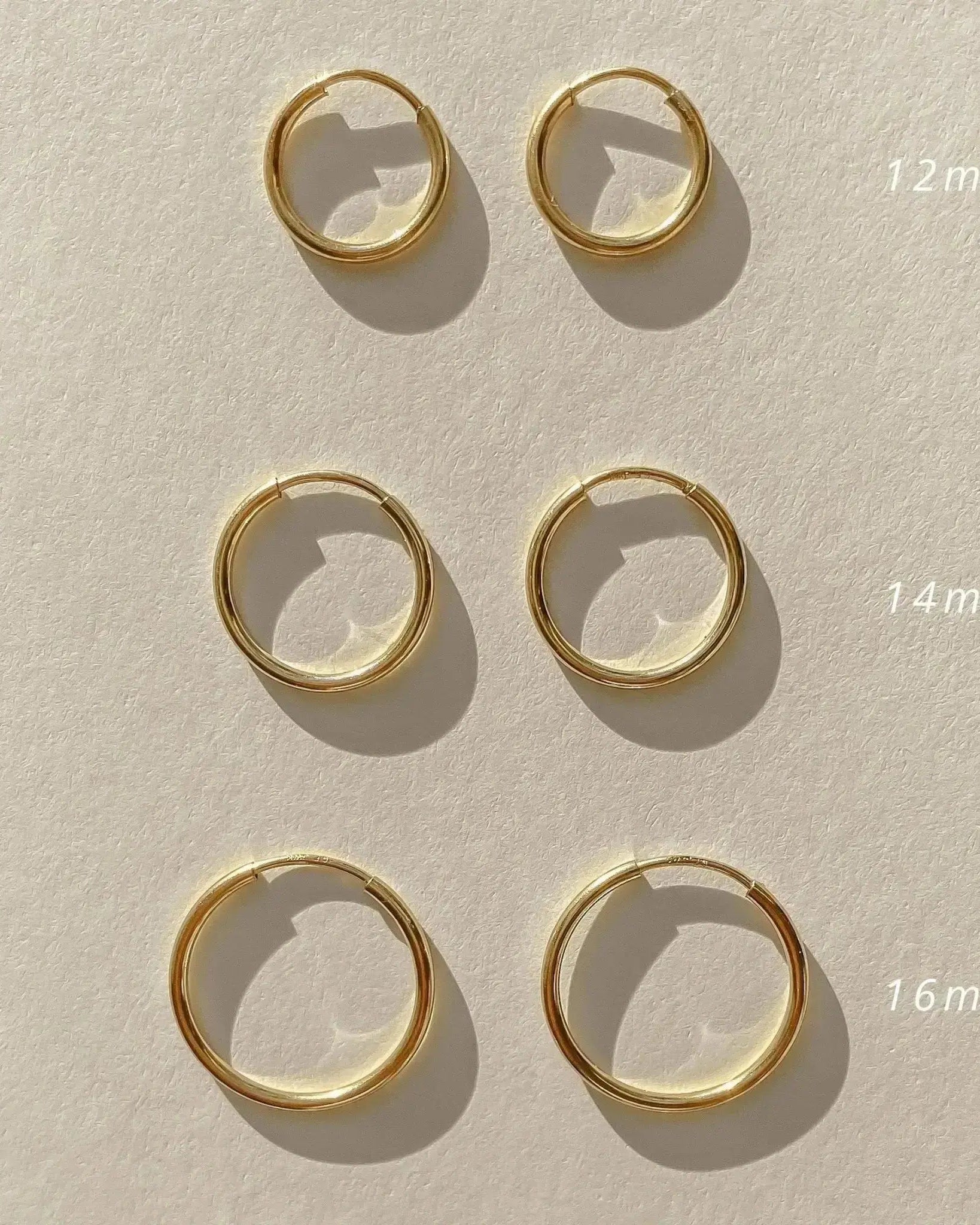 Large Infinite Hoops (16mm, Gold Filled) - Midori Jewelry Co.