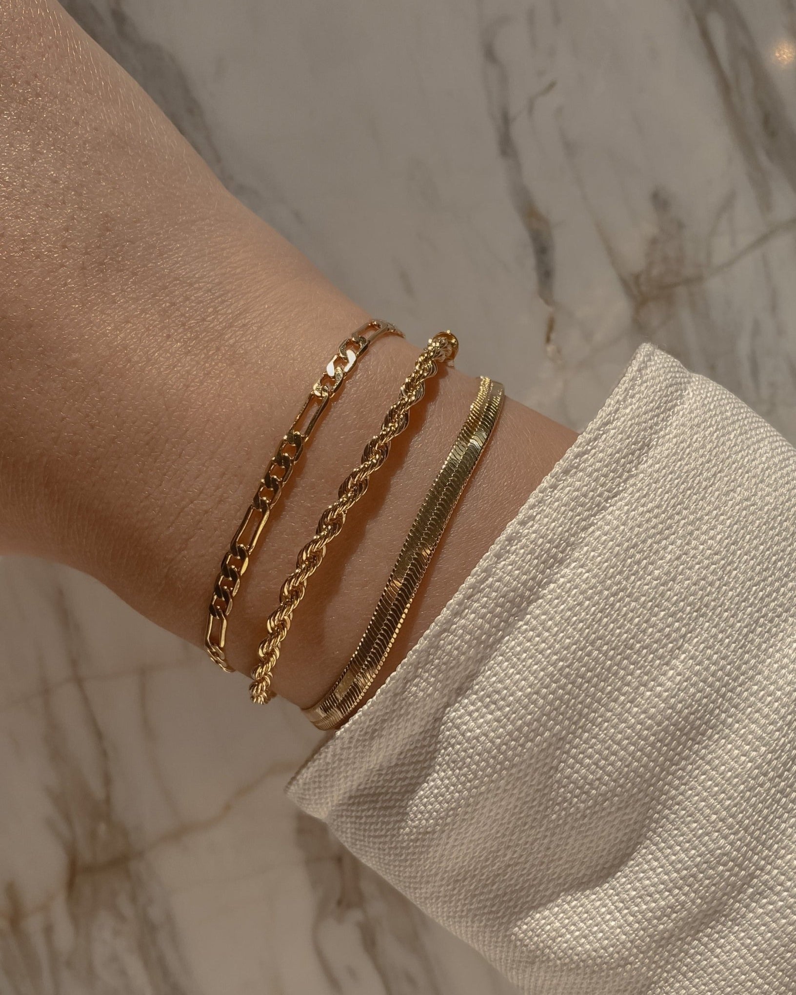 Chain Bracelets Lola Rope Chain Bracelet / Gold-Filled Midori Jewelry Co.