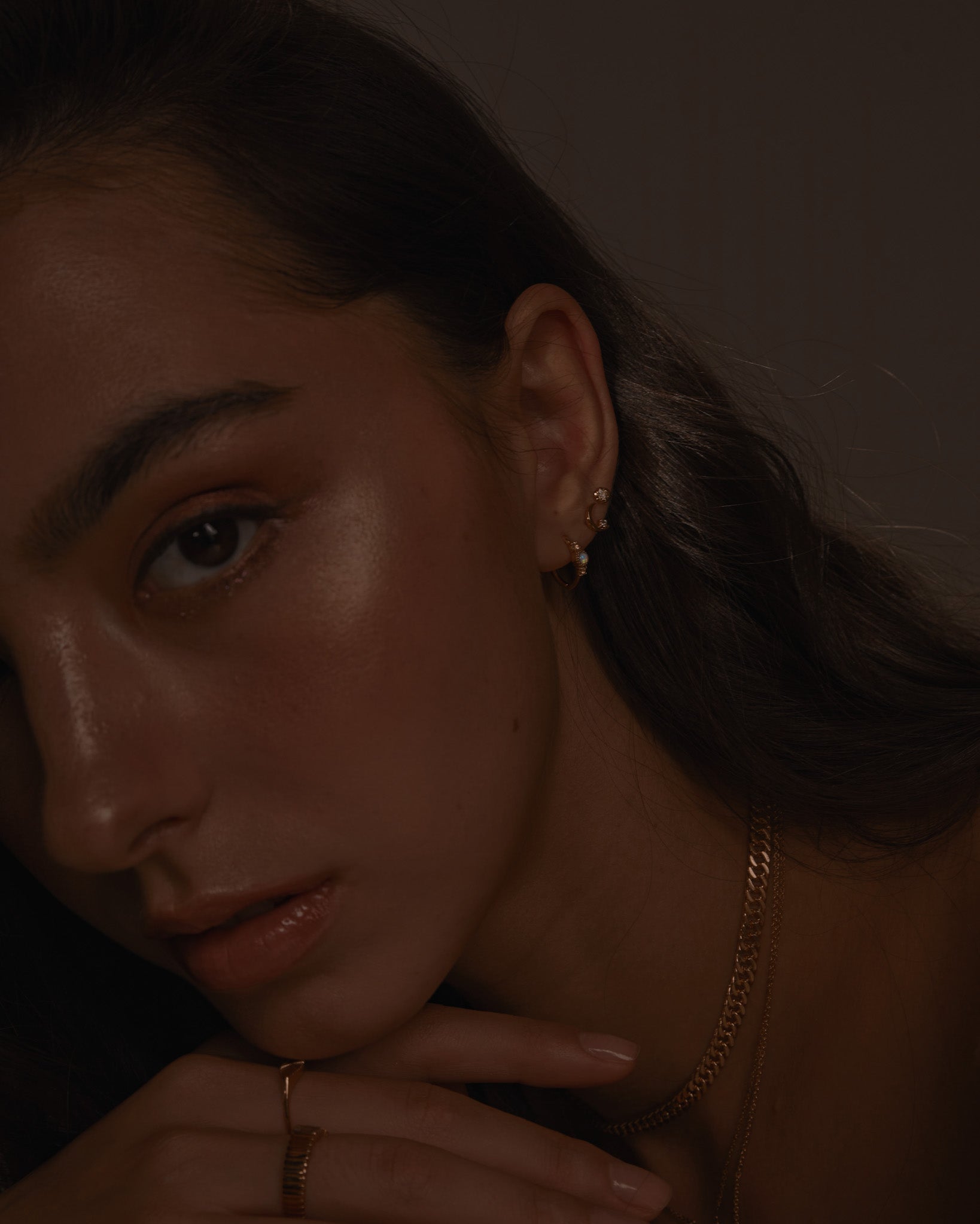 Stud Earrings Meteoroid Studs / 9K Solid Gold Midori Jewelry Co.