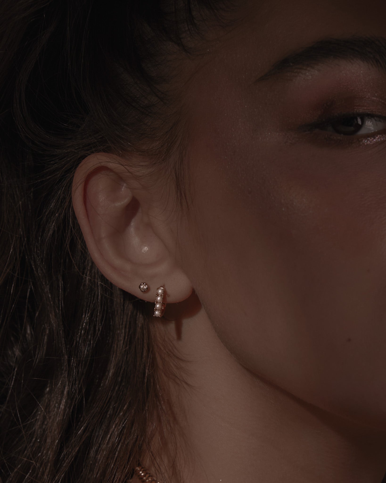 Stud Earrings Meteoroid Studs / 9K Solid Gold Midori Jewelry Co.