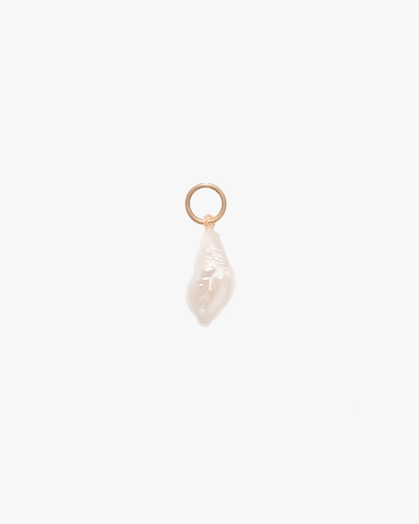 Organic Keshi Pearl Charm / Gold-Filled - Midori Jewelry Co.