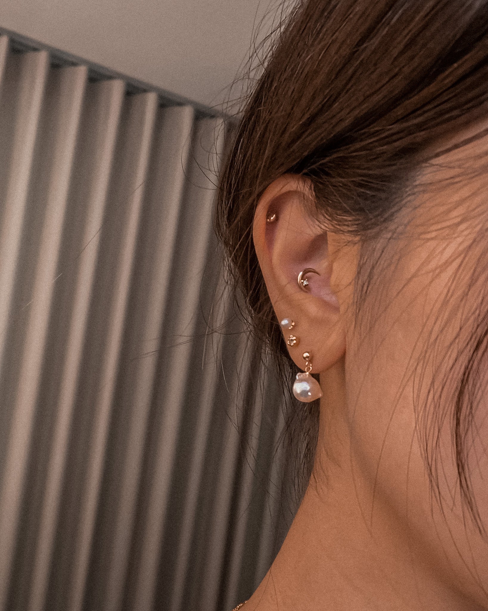 Petit Pearl Studs / Gold-Filled - Midori Jewelry Co.