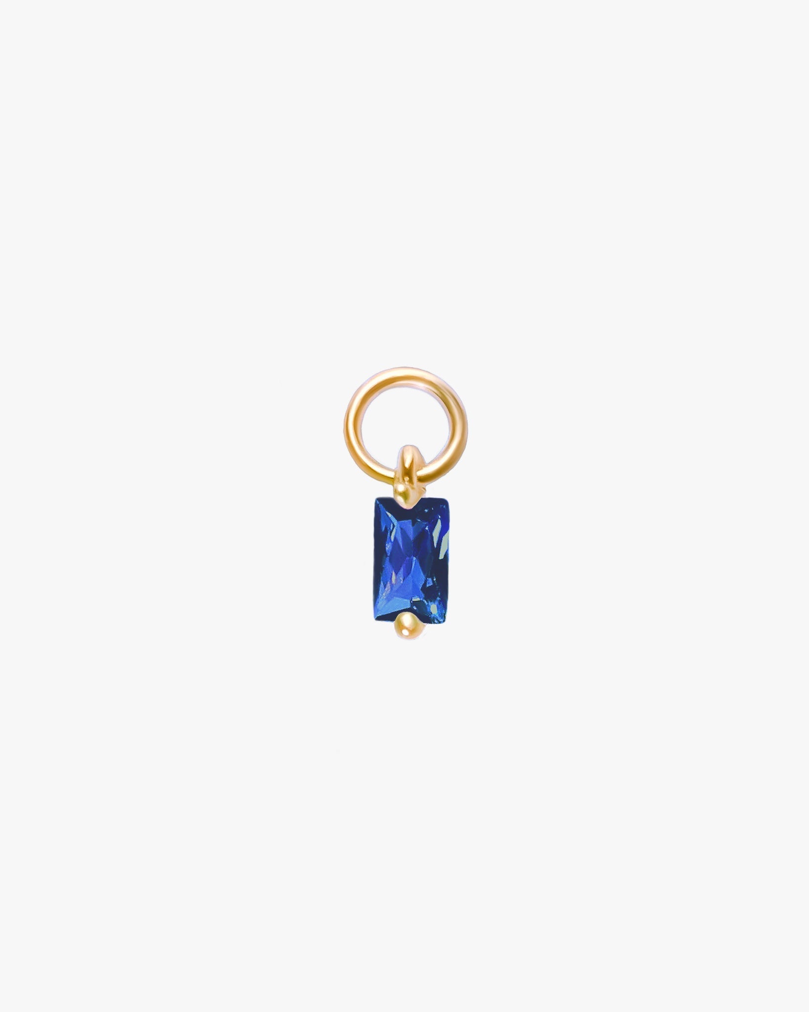 Rectangle CZ Charm / Gold-Filled - Midori Jewelry Co.