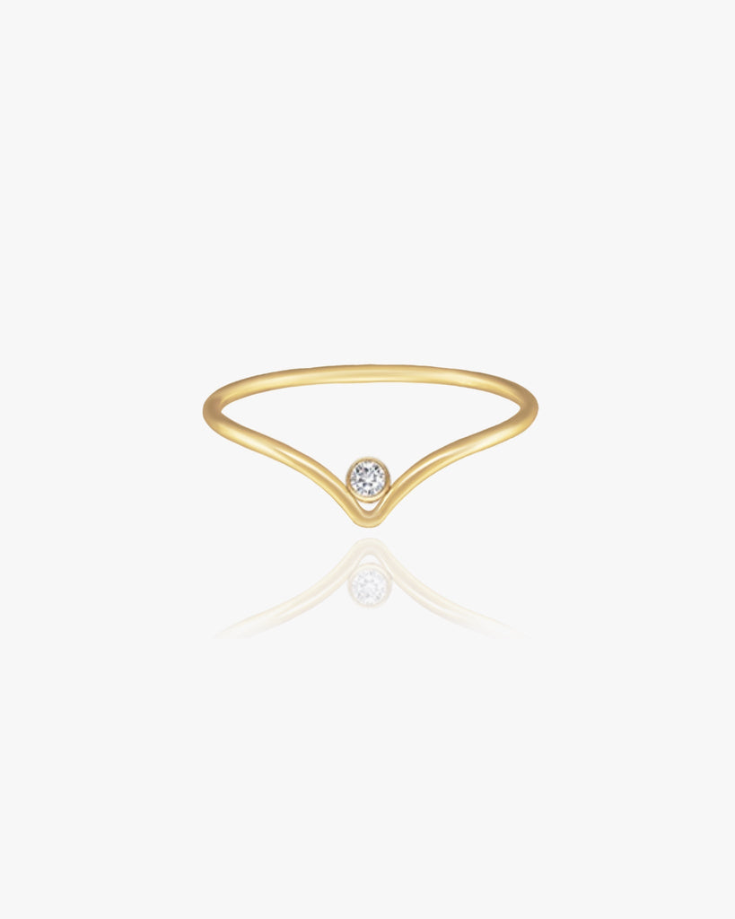 Rei Wishbone Ring / Gold-Filled - Midori Jewelry Co.