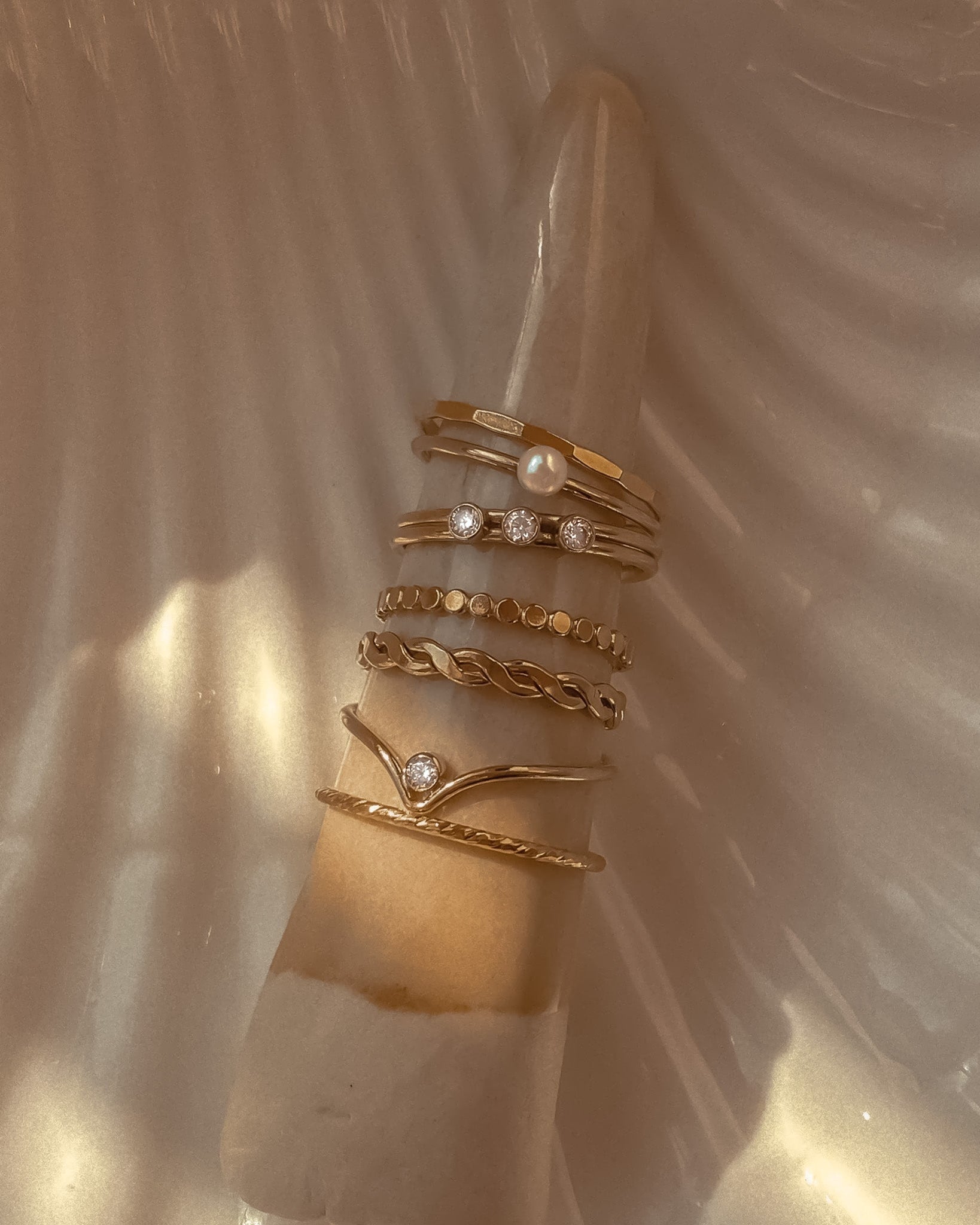 Stacking Rings Rei Wishbone Ring / Gold-Filled Midori Jewelry Co.