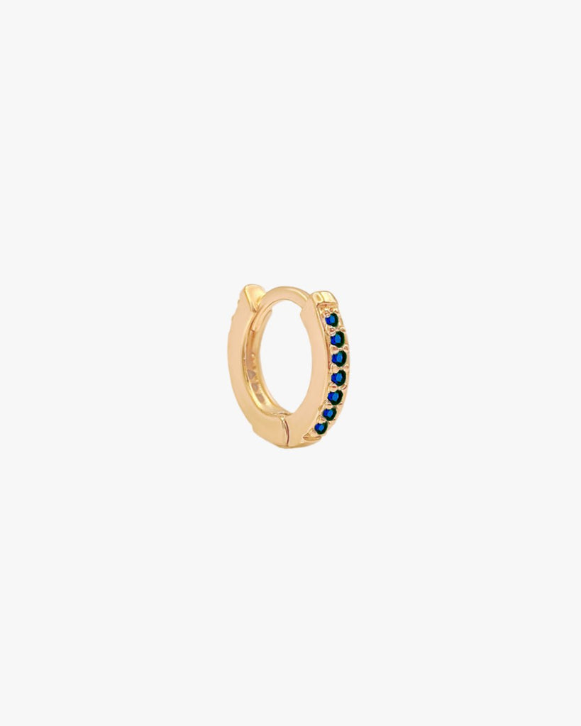 Sapphire Pavé Hoop / Gold-Filled - Midori Jewelry Co.