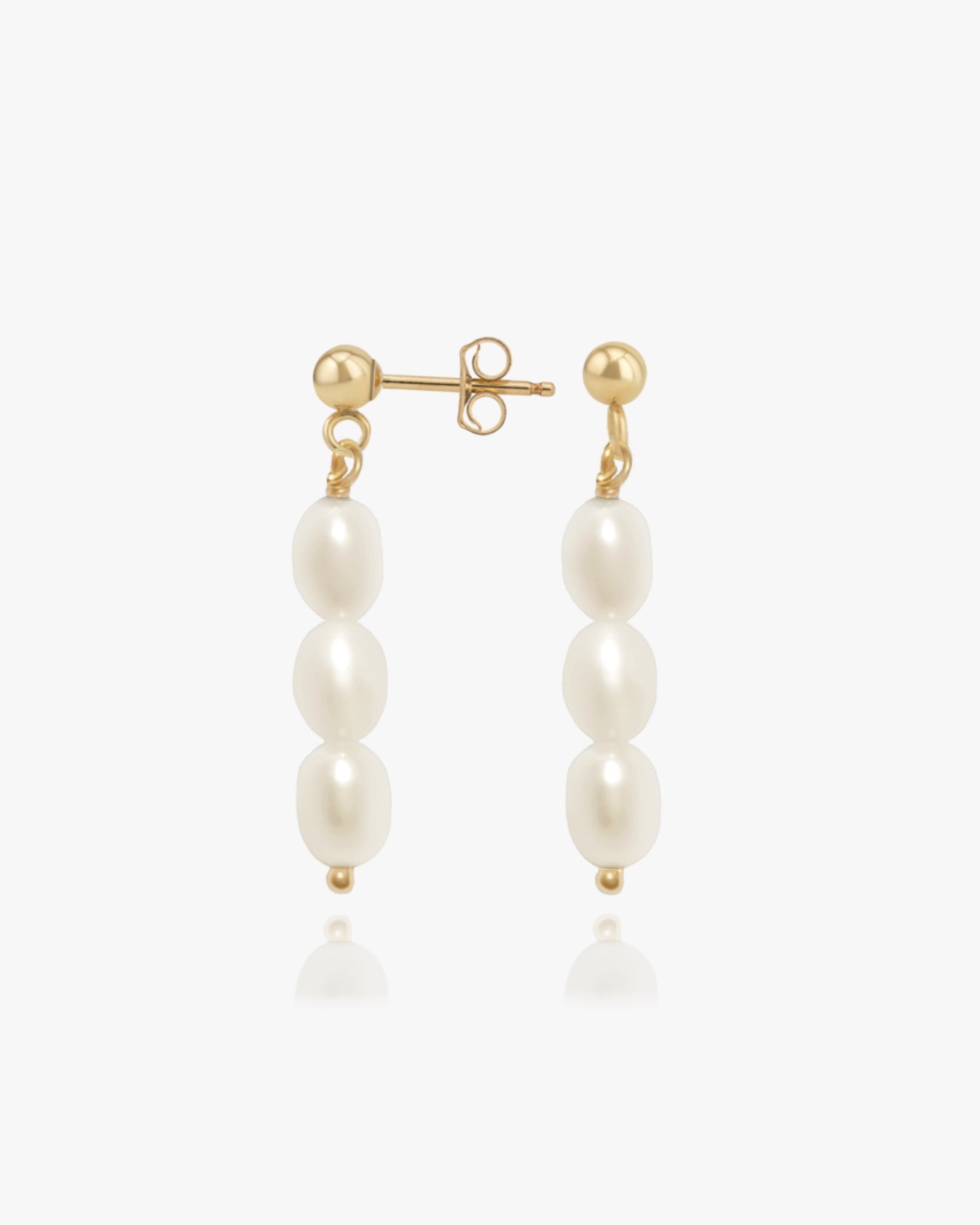 Seychelles Pearl Earrings / Gold-Filled - Midori Jewelry Co.