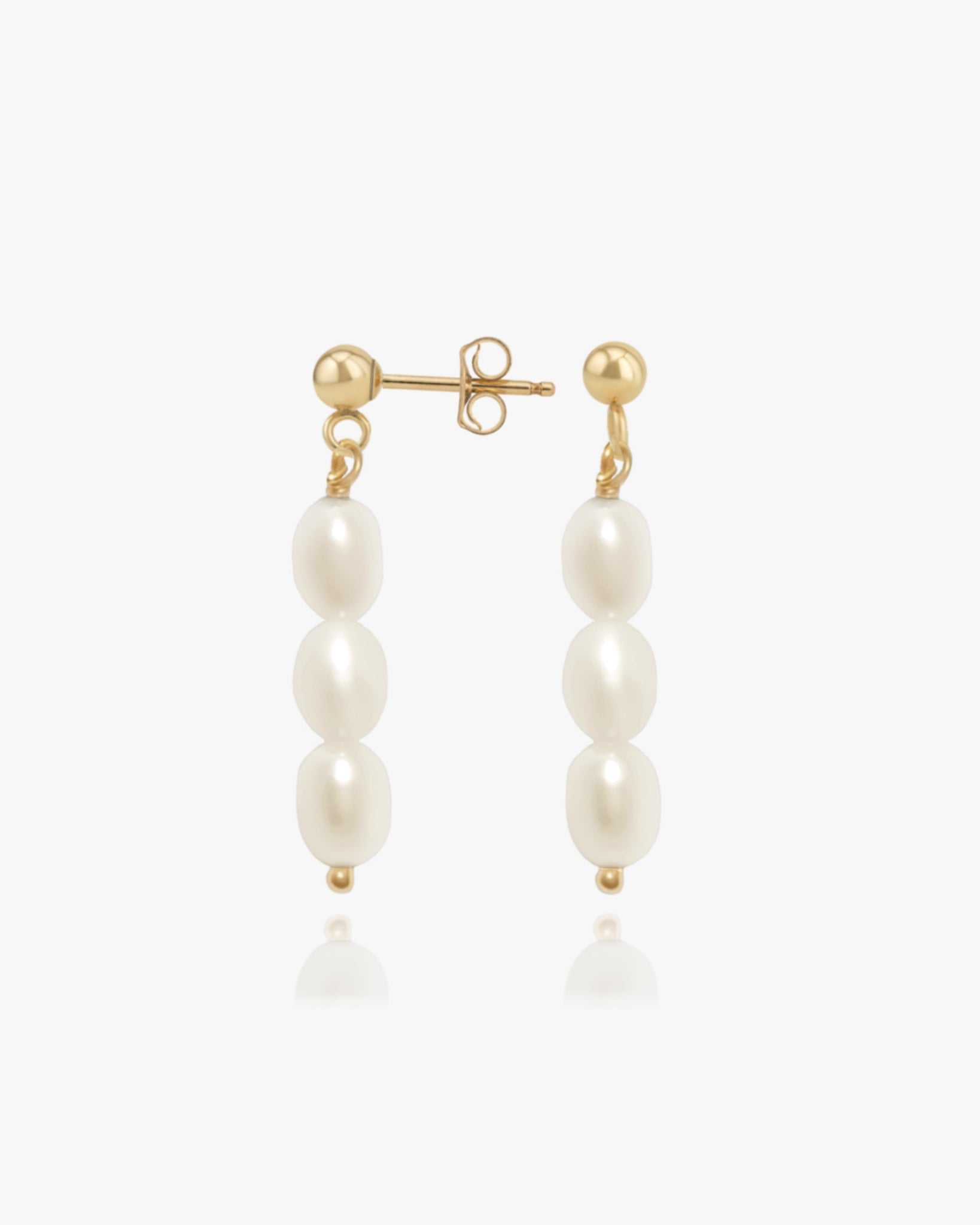 Seychelles Pearl Earrings / Gold-Filled - Midori Jewelry Co.