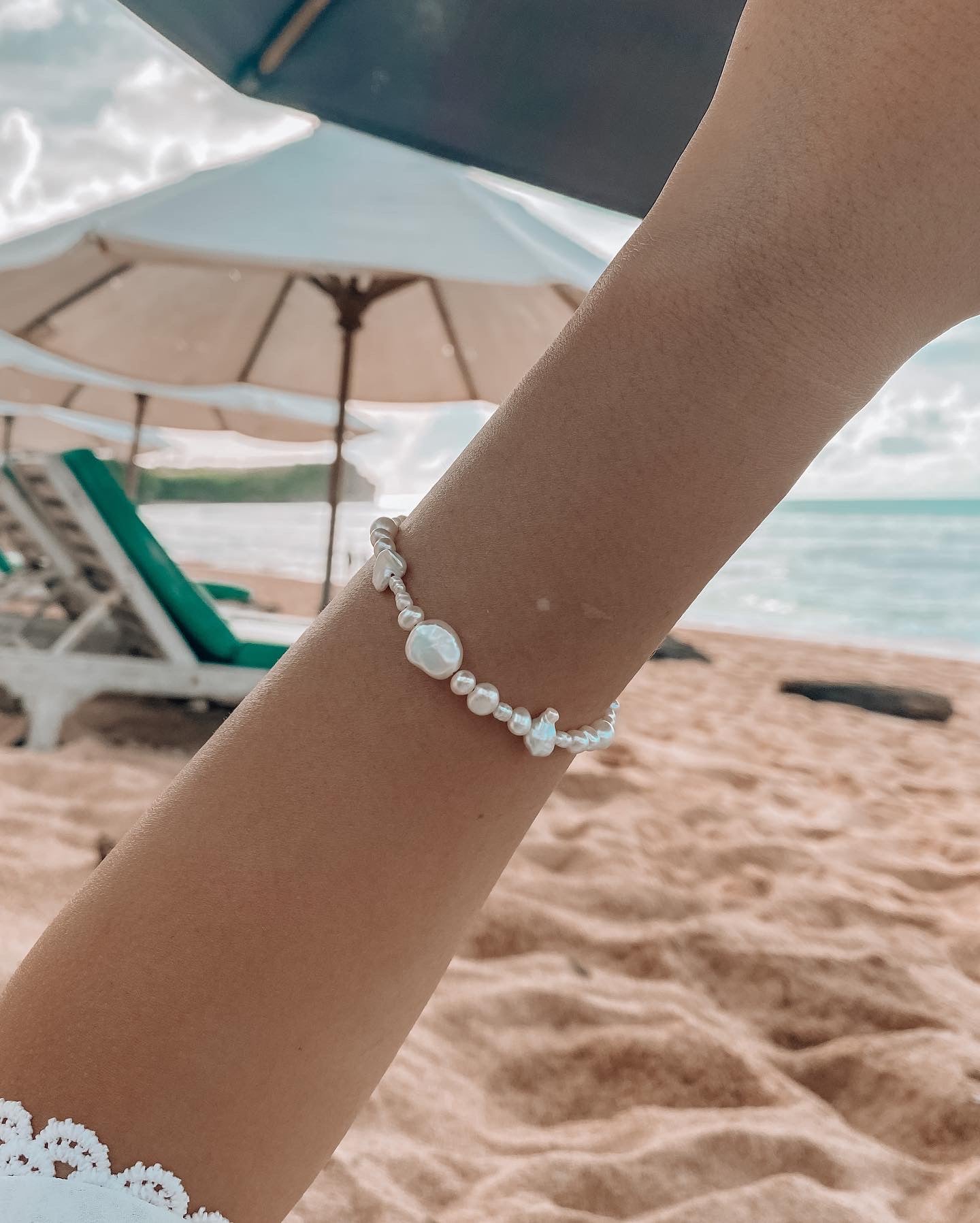 Pearl Bracelets Sloane Organic Pearl Bracelet / Gold-Filled Midori Jewelry Co.