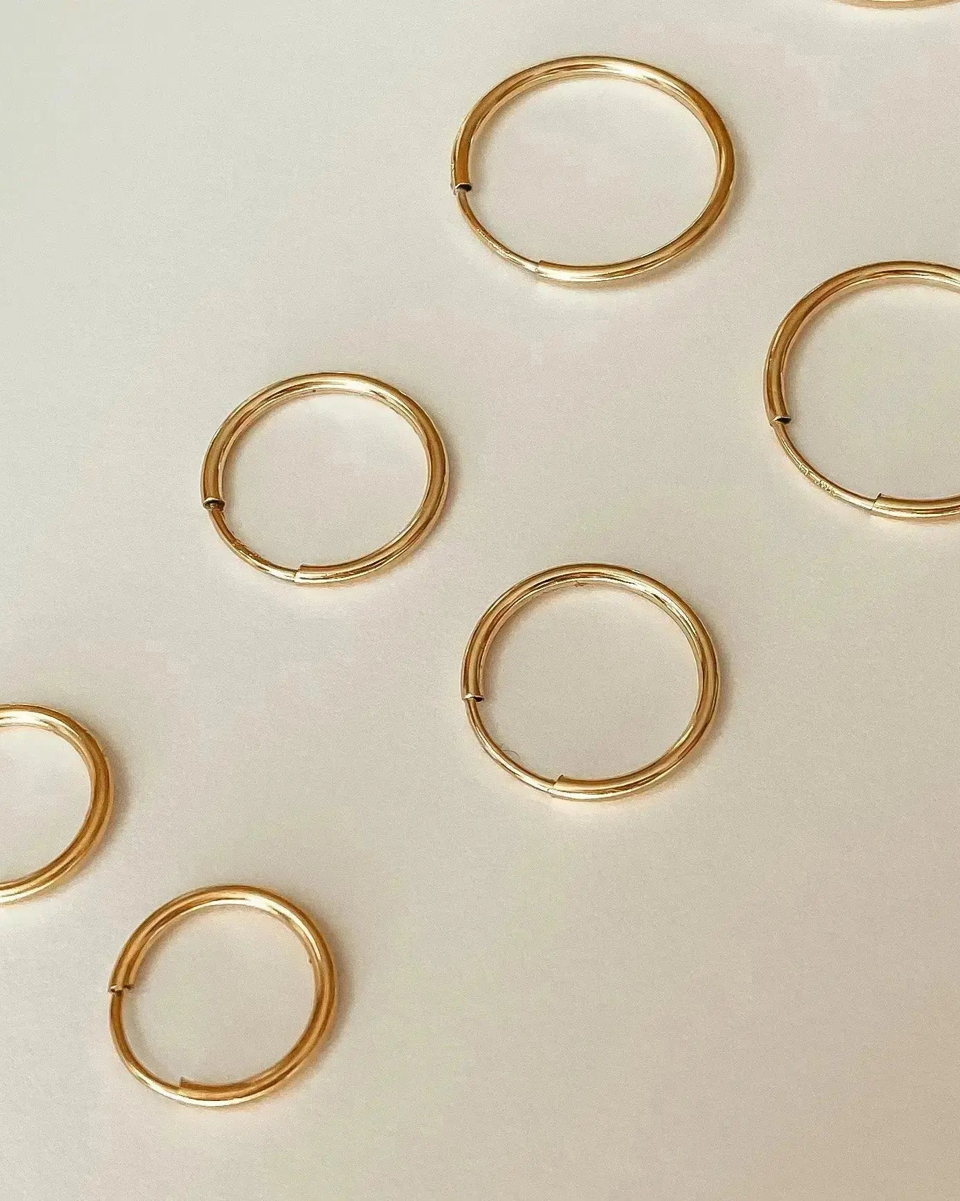 Small Infinite Hoops (12mm, Gold Filled) - Midori Jewelry Co.