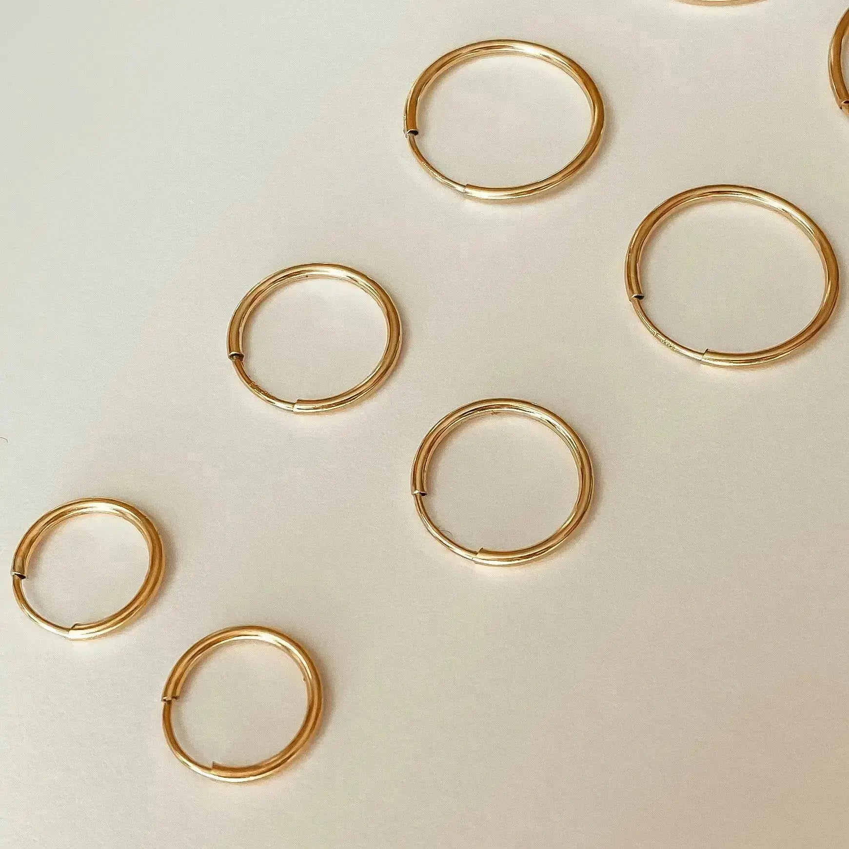 Small Infinite Hoops (12mm, Gold Filled) - Midori Jewelry Co.