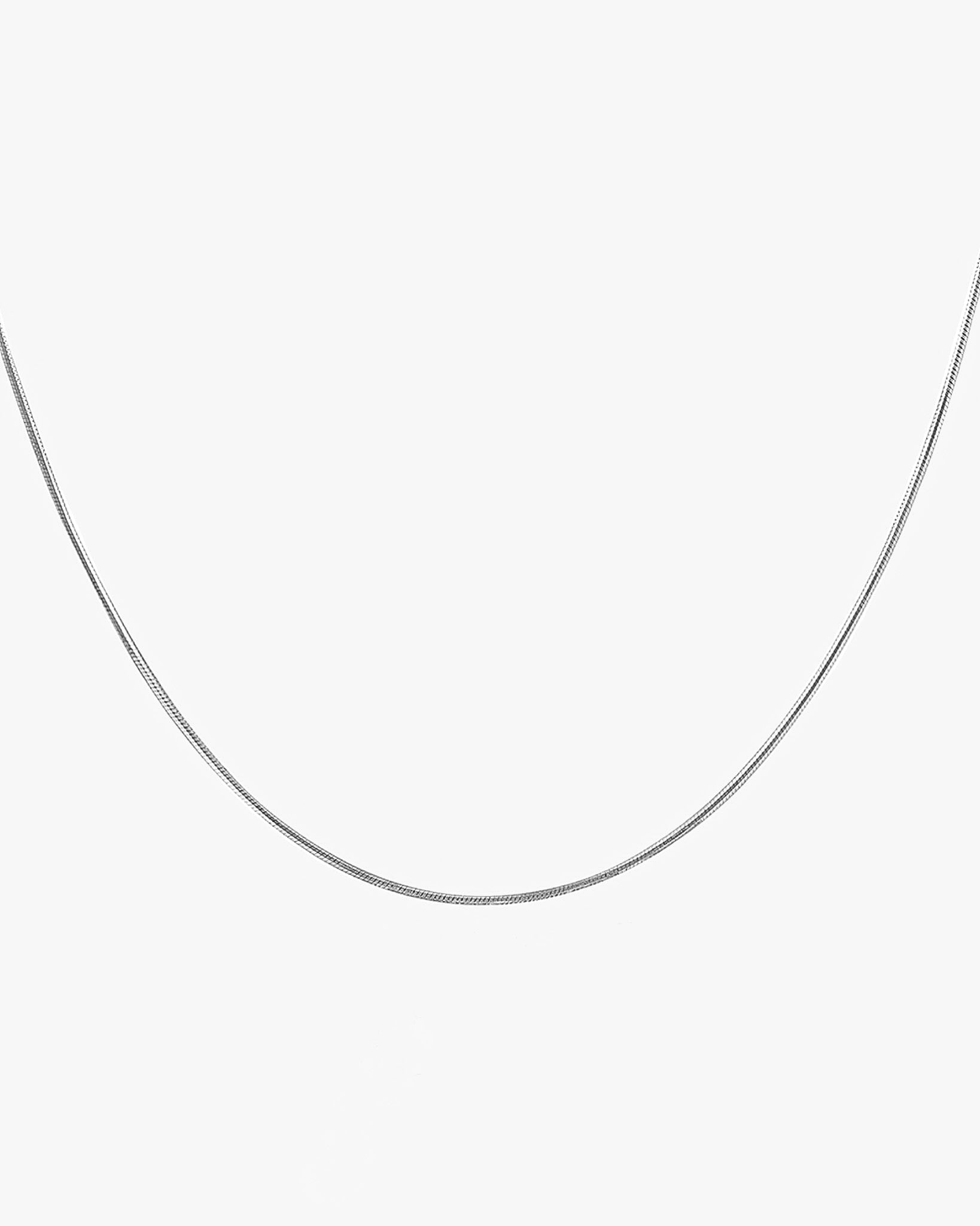 Snake Chain Necklace / Sterling Silver - Midori Jewelry Co.