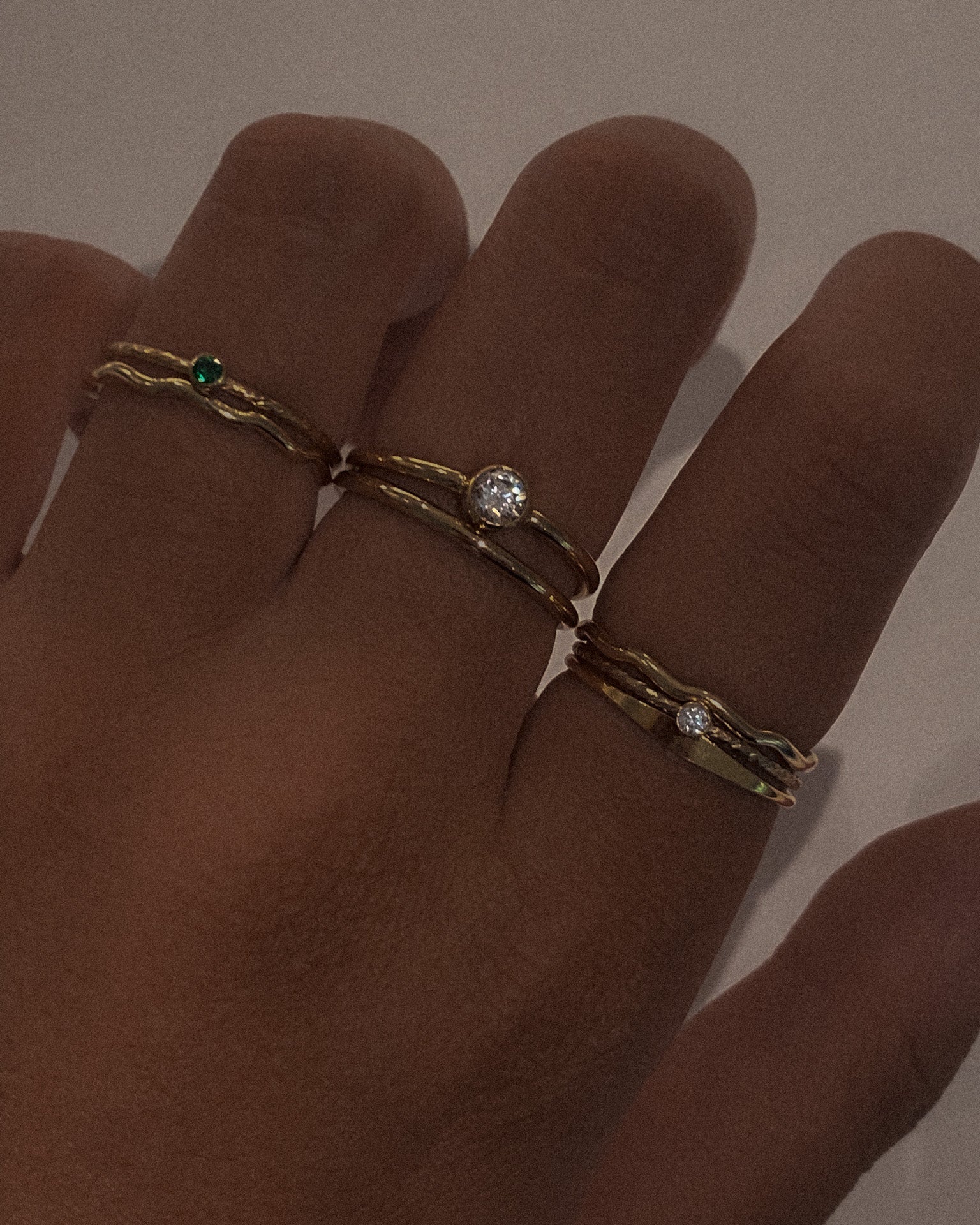 Tiny Signet Stacking Ring / Gold-Filled - Midori Jewelry Co.