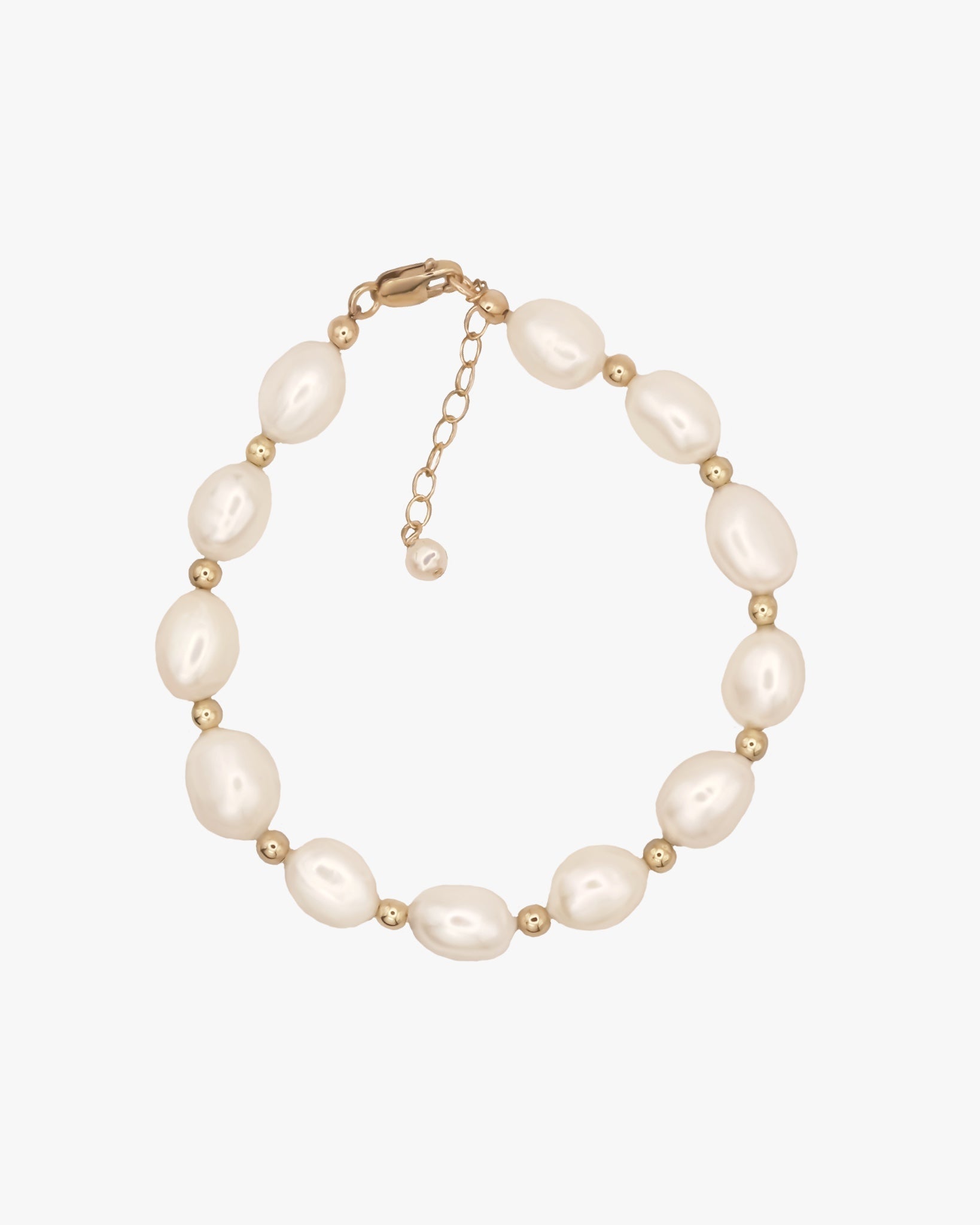 Viviana Pearl Bracelet / Gold-Filled - Midori Jewelry Co.