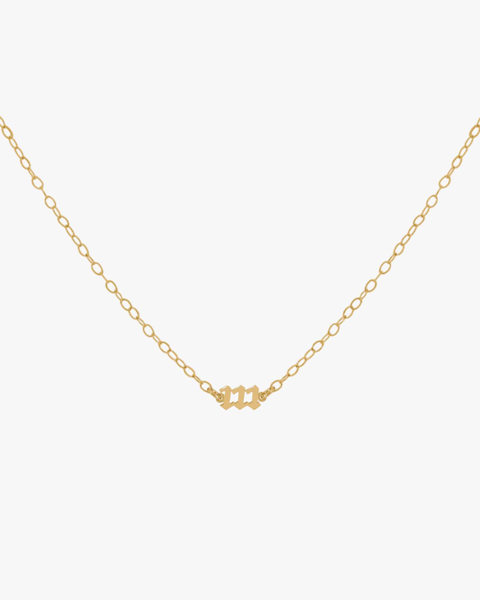 111 Angel Number Choker Necklace - Midori Jewelry Co.