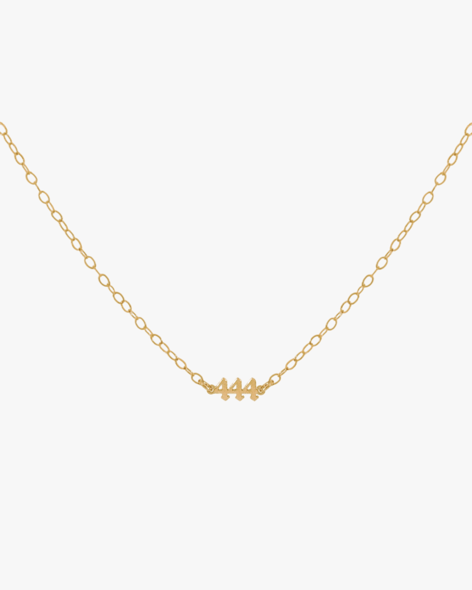 444 Angel Number Choker Necklace - Midori Jewelry Co.
