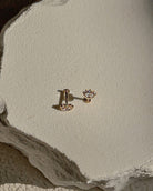 Angel Eye Flatback Stud in 14k Gold - Midori Jewelry Co.