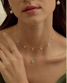 Birthstone Ripple Necklace - Midori Jewelry Co.