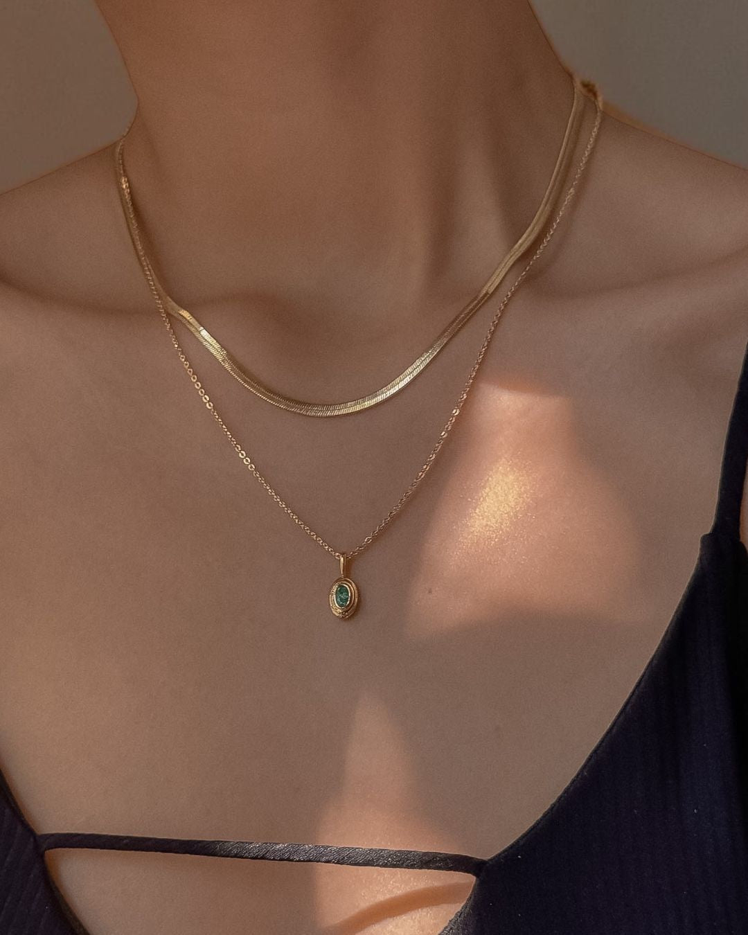 Birthstone Ripple Pendant - Midori Jewelry Co.