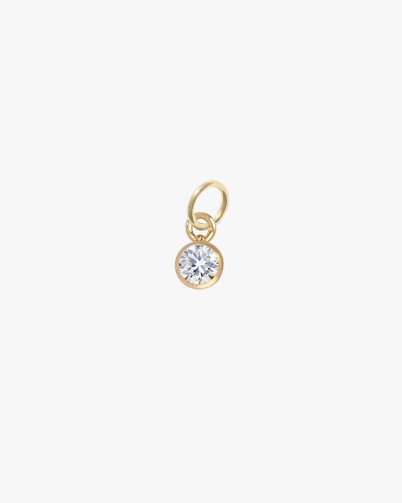 Birthstone Round Charm - Midori Jewelry Co.