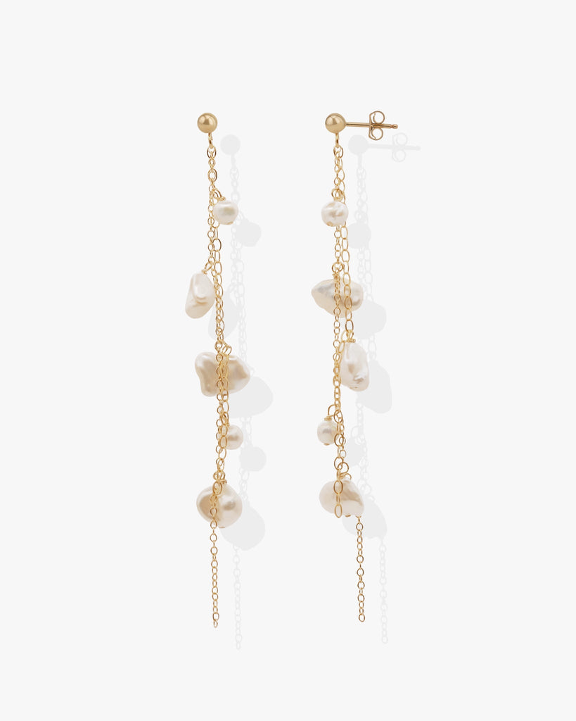 Blythe Pearl Drop Earrings - Midori Jewelry Co.