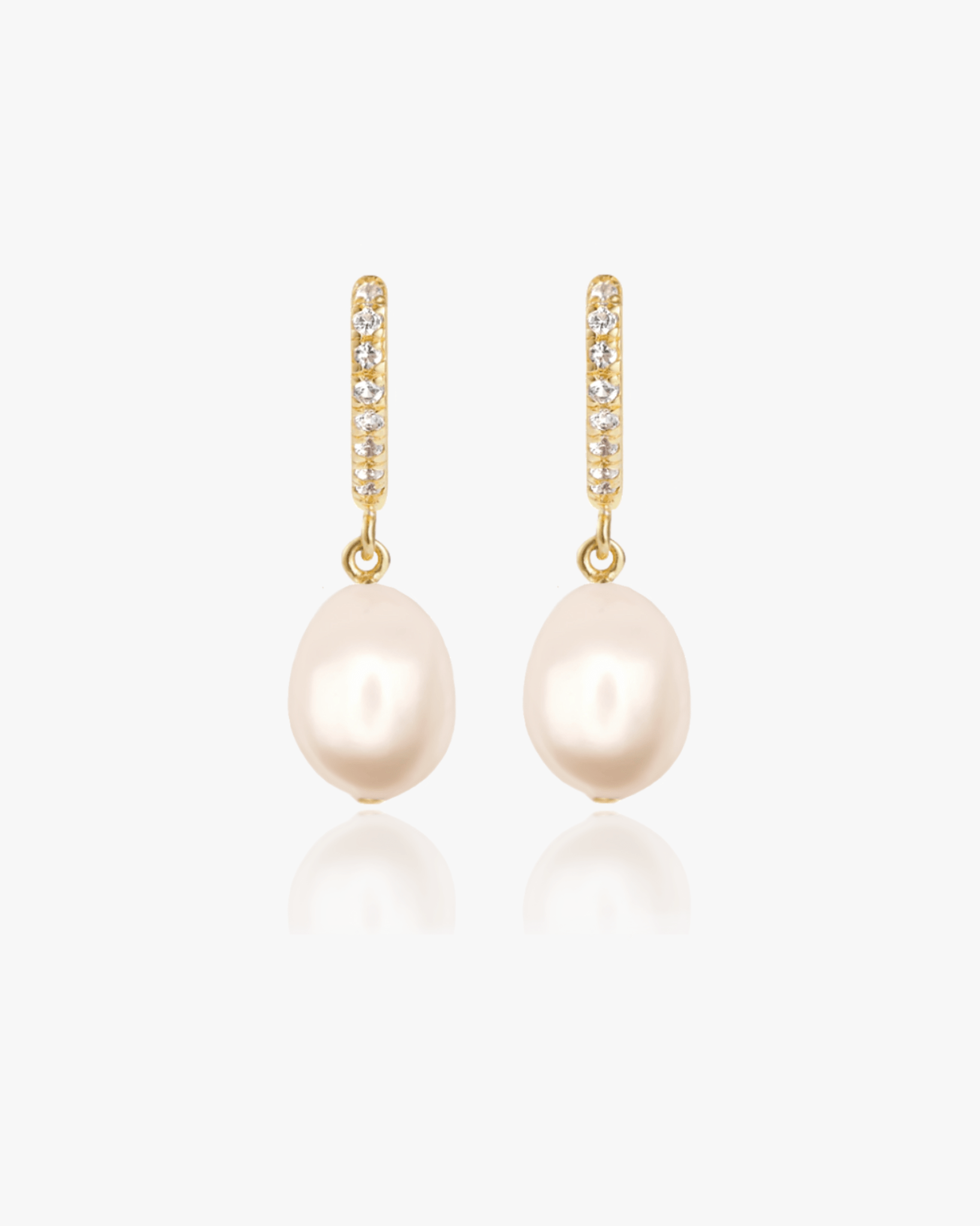 Charlotte Pearl Hoops - Midori Jewelry Co.
