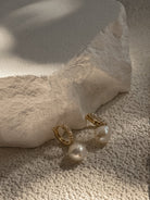 Charlotte Pearl Hoops - Midori Jewelry Co.